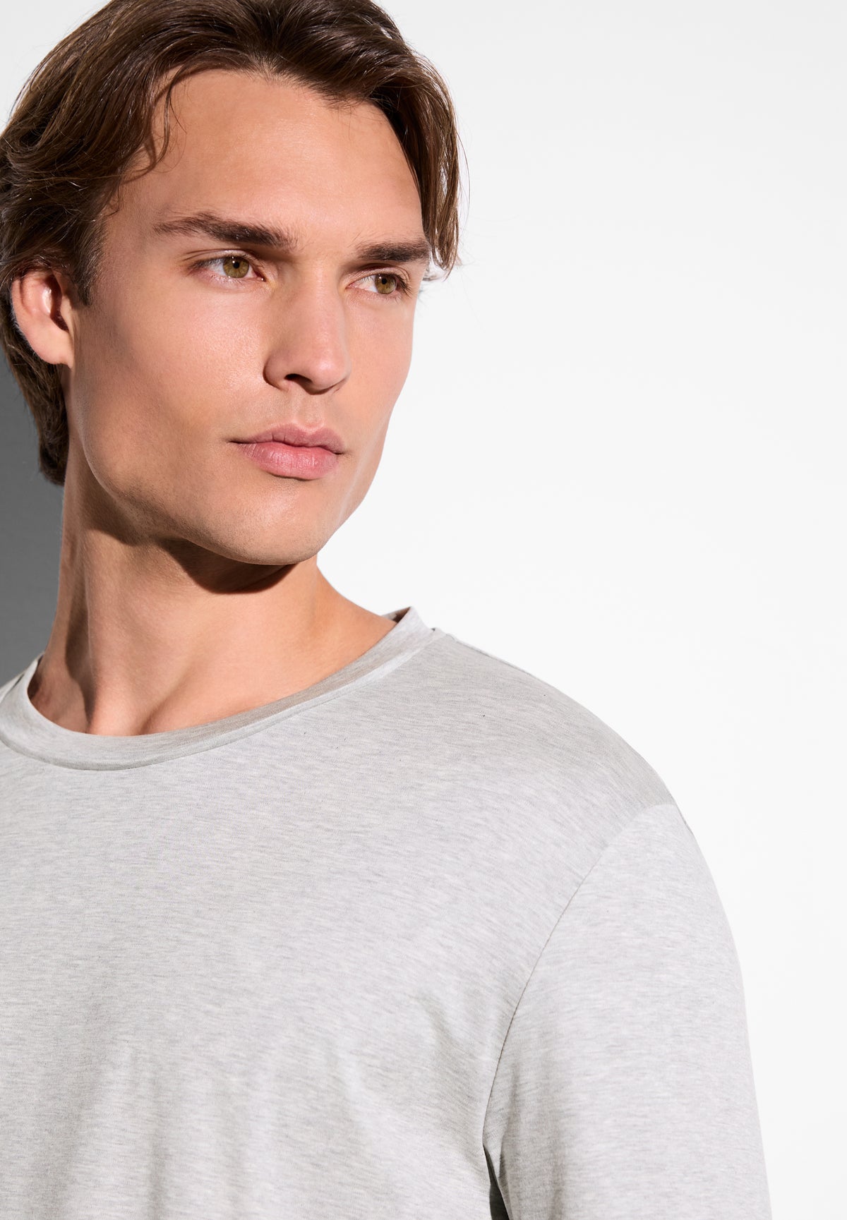 Sea Island Limited | T-Shirt Long Sleeve  - grey mélange