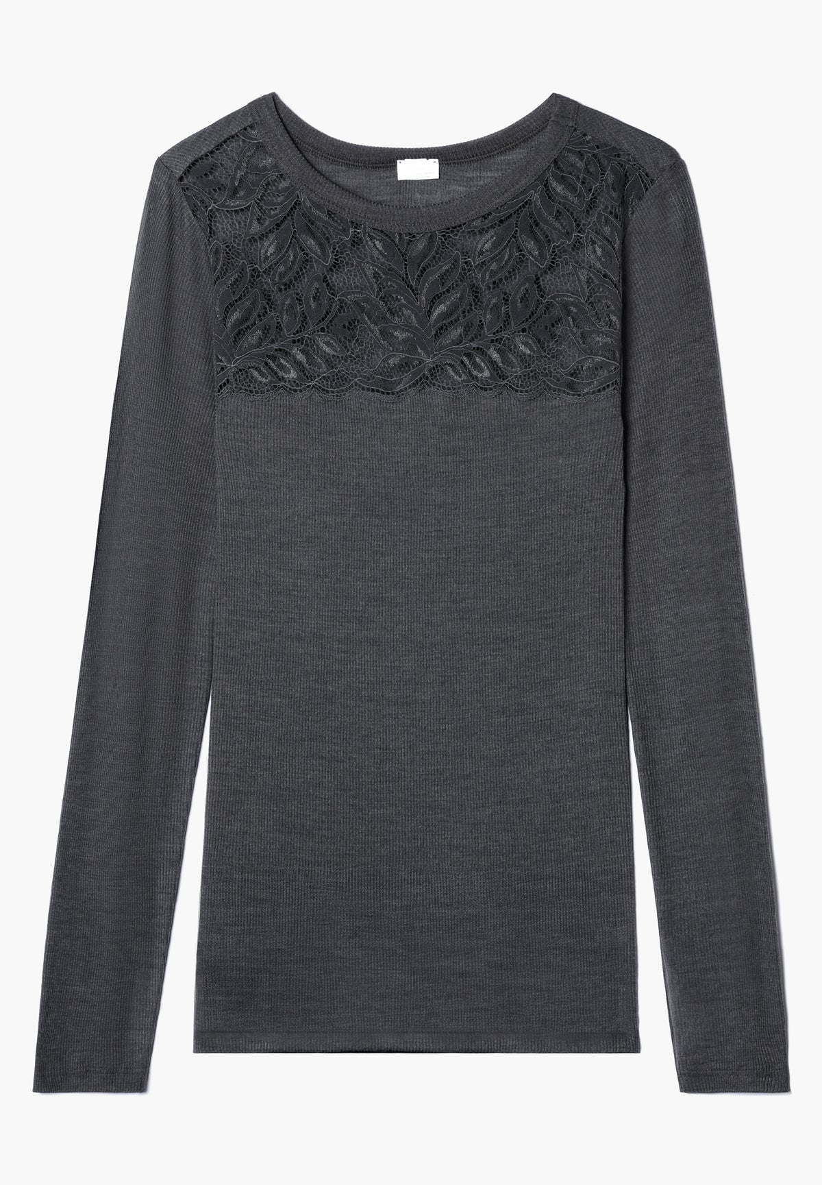 Wool &amp; Silk | T-Shirt langarm - anthrazit
