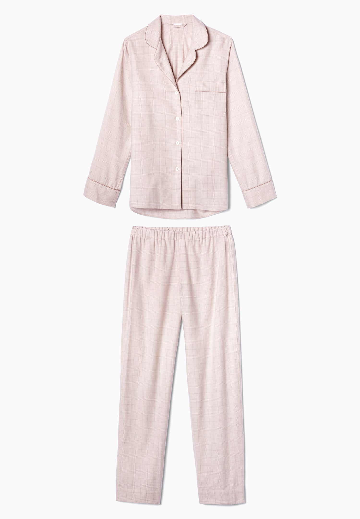 Cozy Flannel | Pyjama Long - pink check