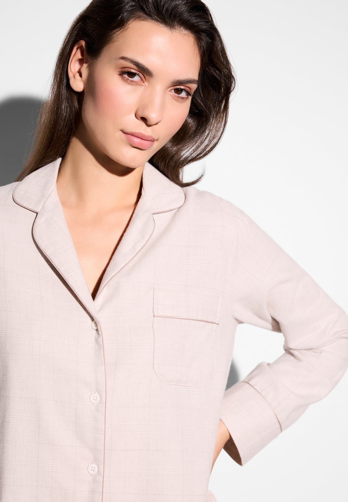 Cozy Flannel | Pyjama lang - pink check