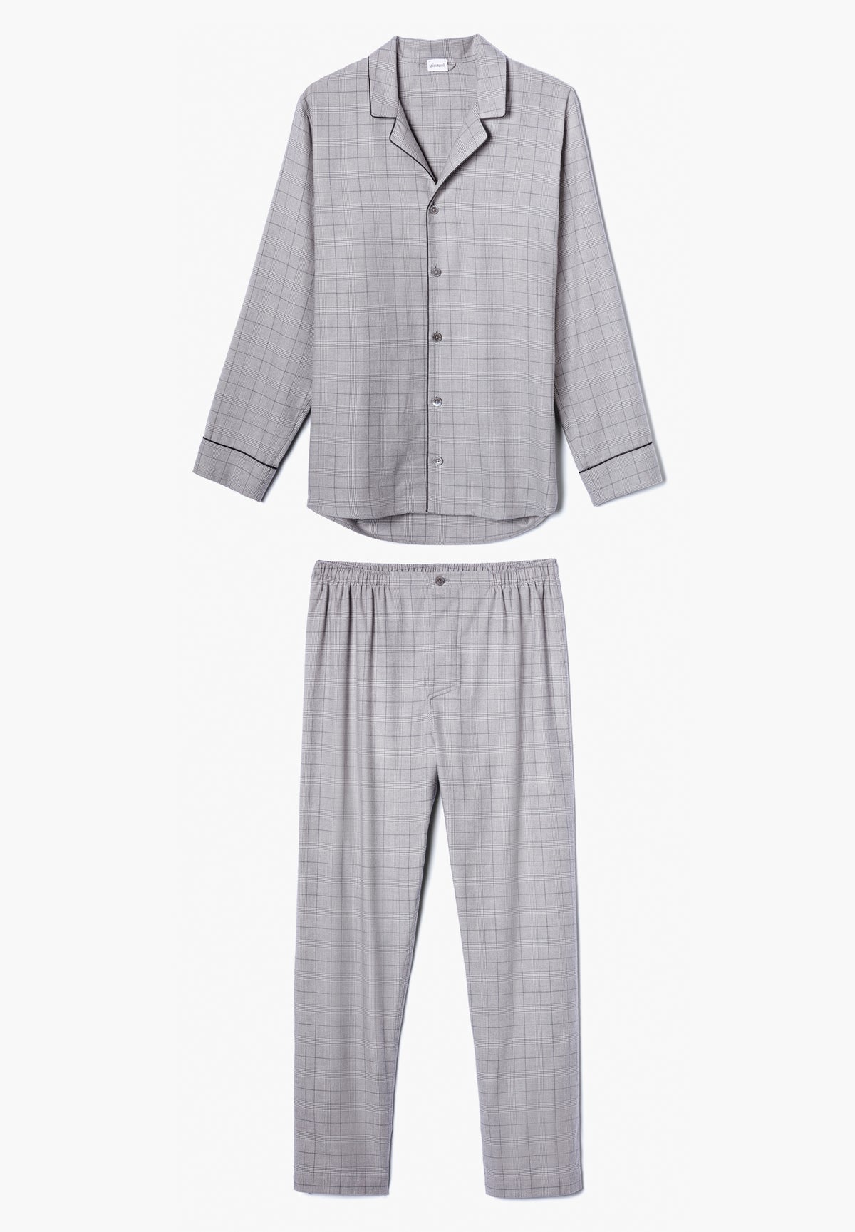 Cozy Flannel | Pyjama lang - dark grey check