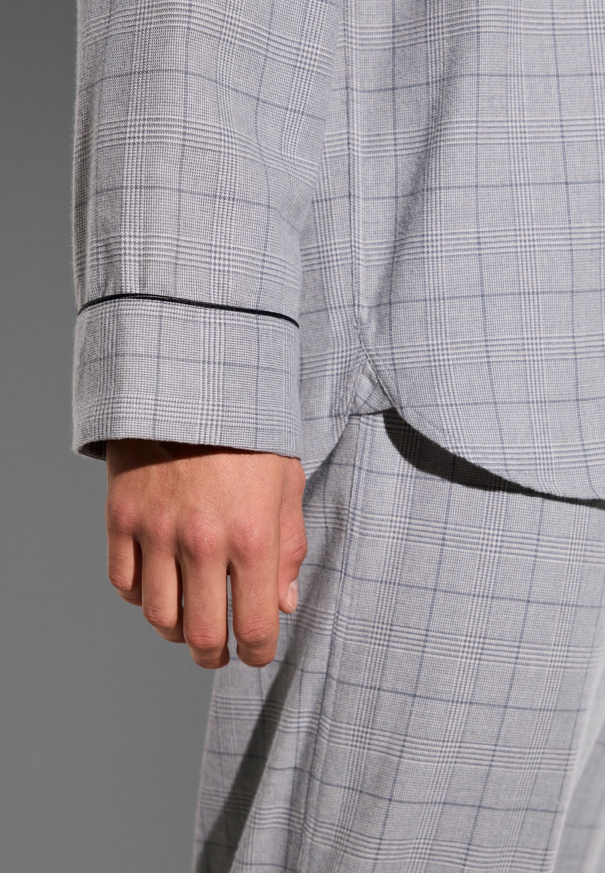 Cozy Flannel | Pyjama longues - dark grey check