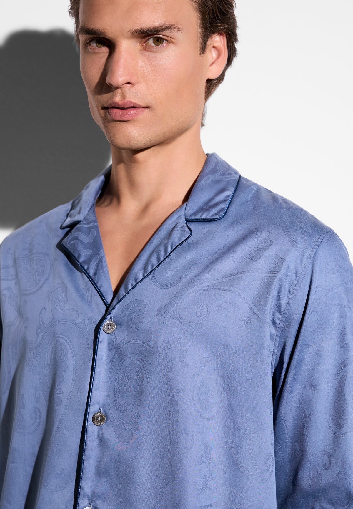 Luxury Jacquard | Pyjama lang - blue