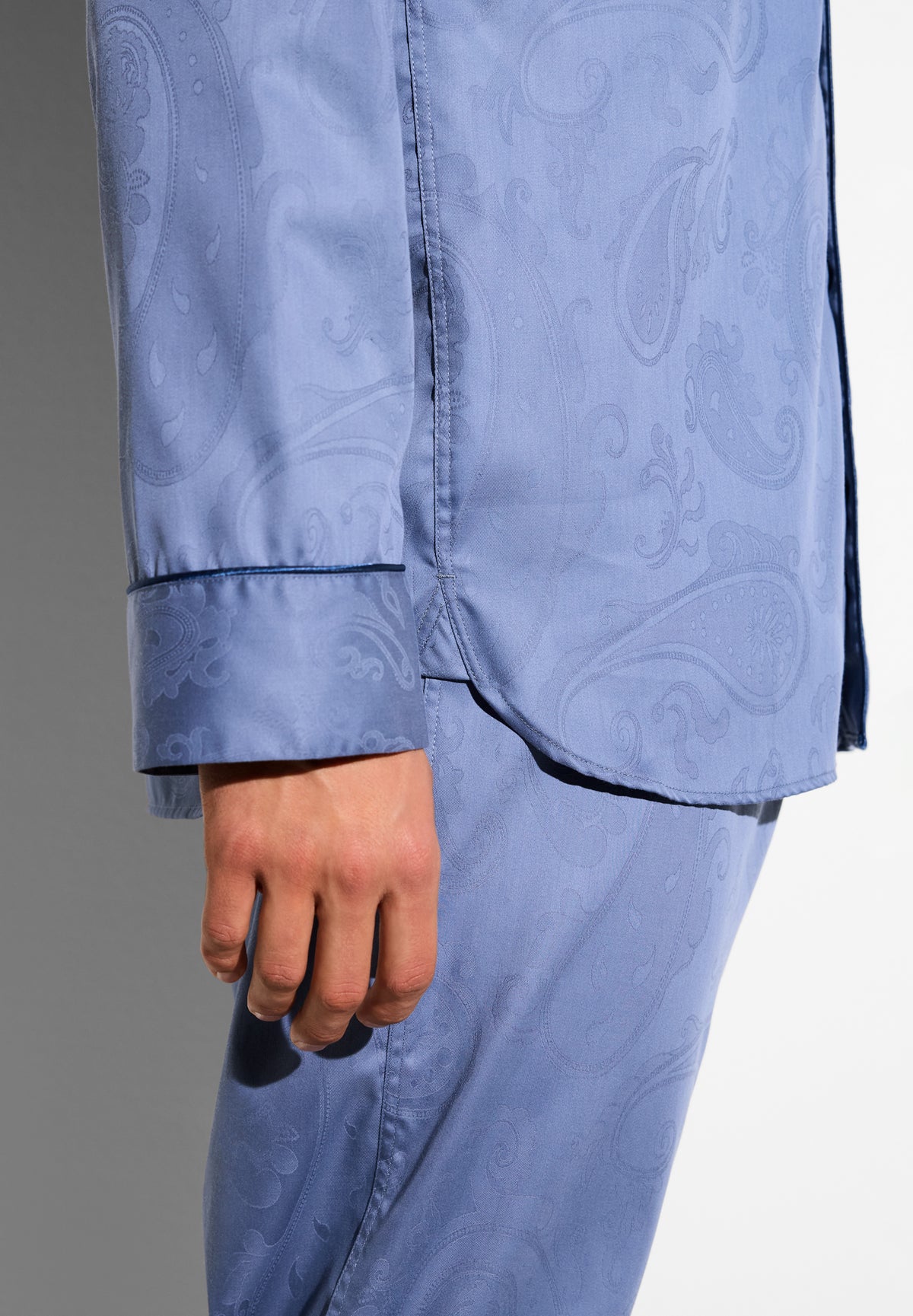 Luxury Jacquard | Pyjama lang - blue