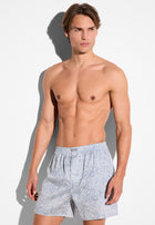 Cotton Sateen Print | Boxer Shorts - filigree vines