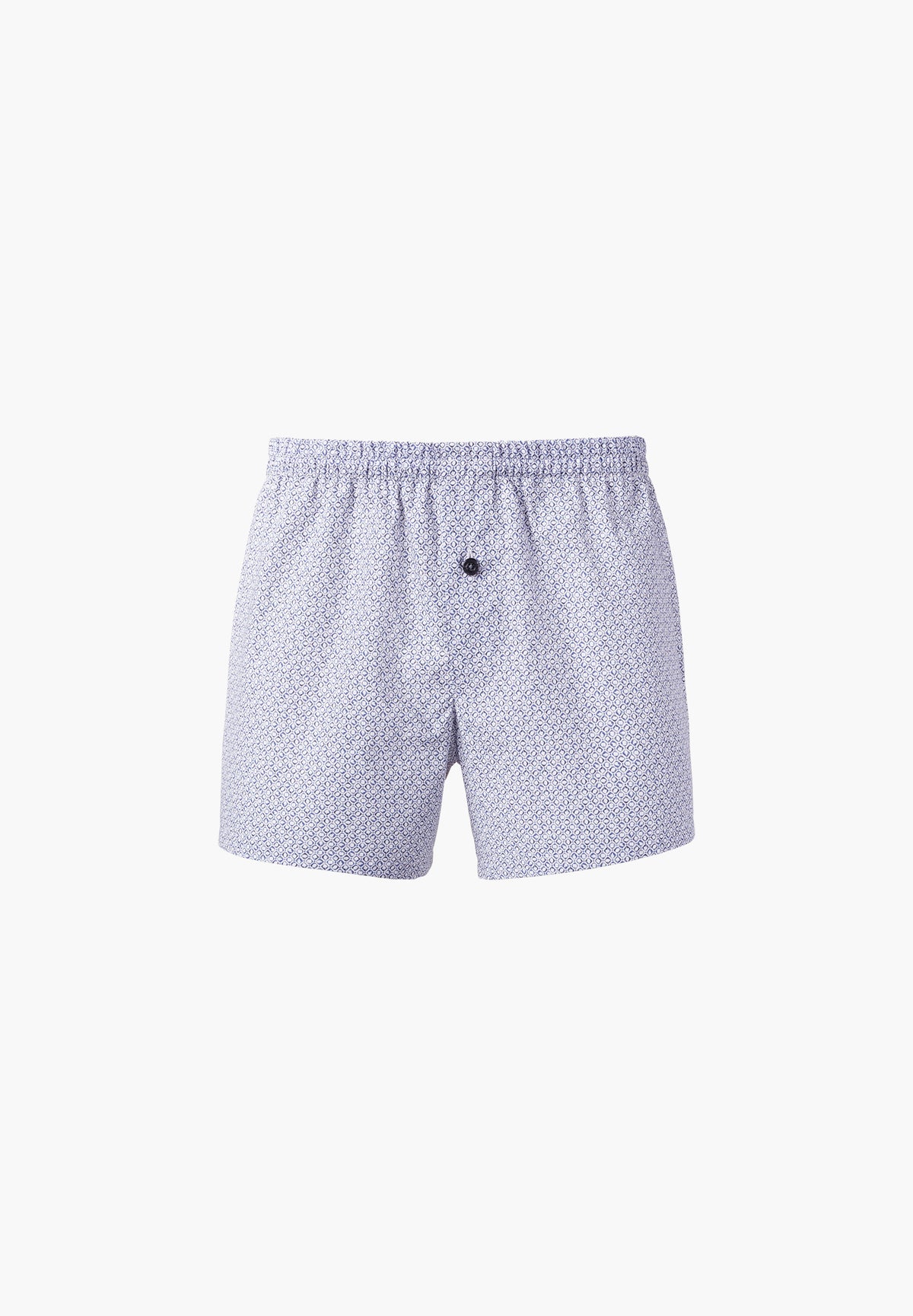 Cotton Poplin Print | Boxer Shorts - geo squares