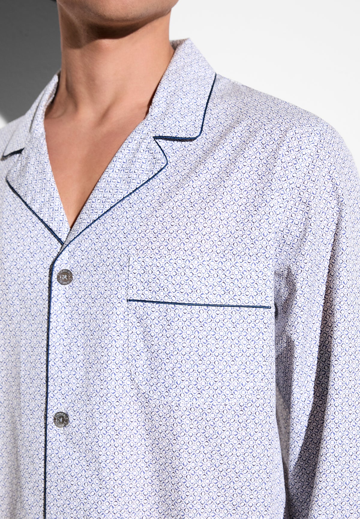 Cotton Poplin Print | Pyjama lang - geo squares