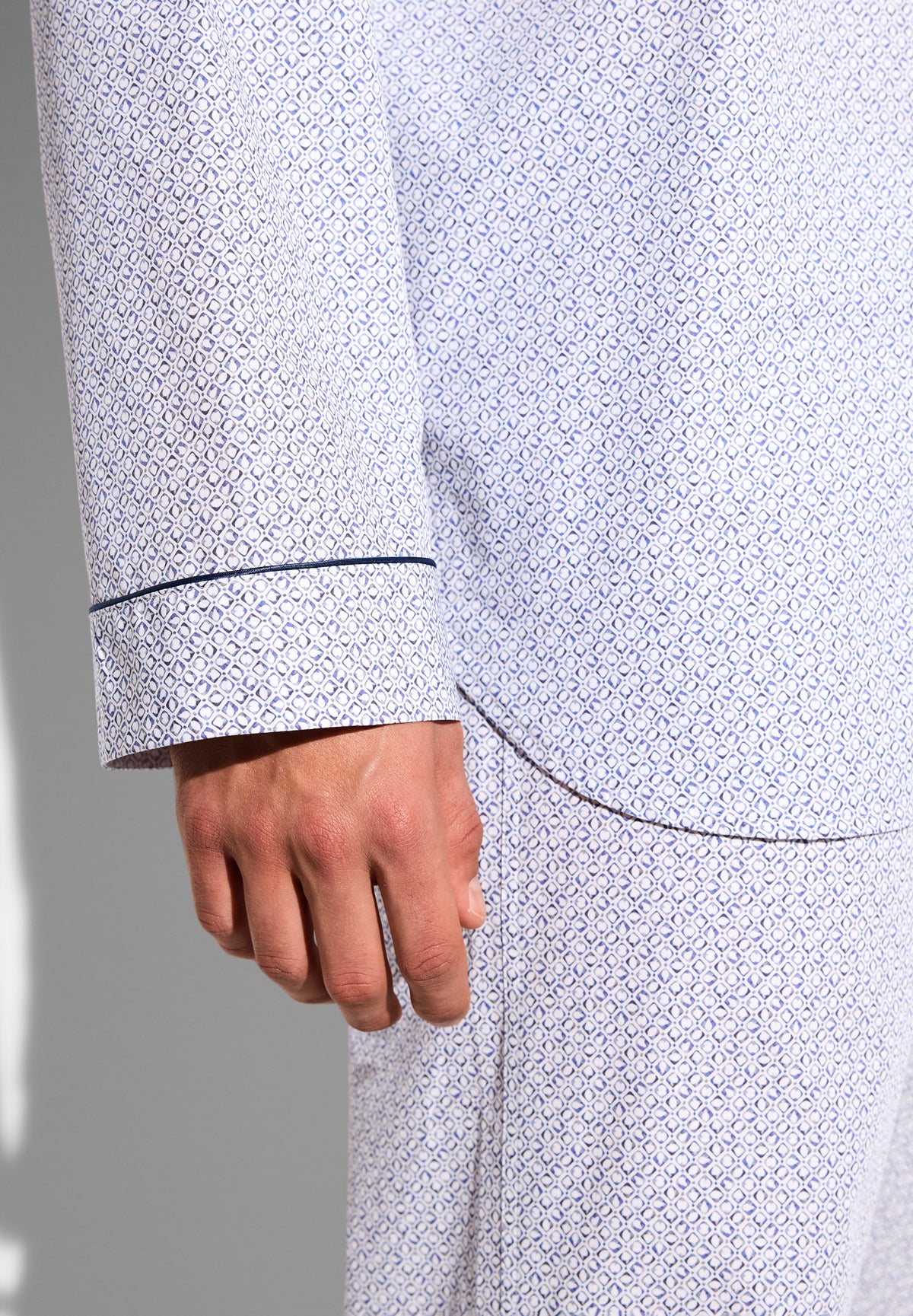 Cotton Poplin Print | Pyjama lang - geo squares