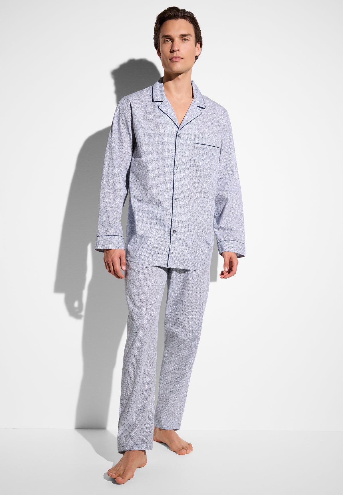 Cotton Poplin Print | Pyjama lang - geo squares