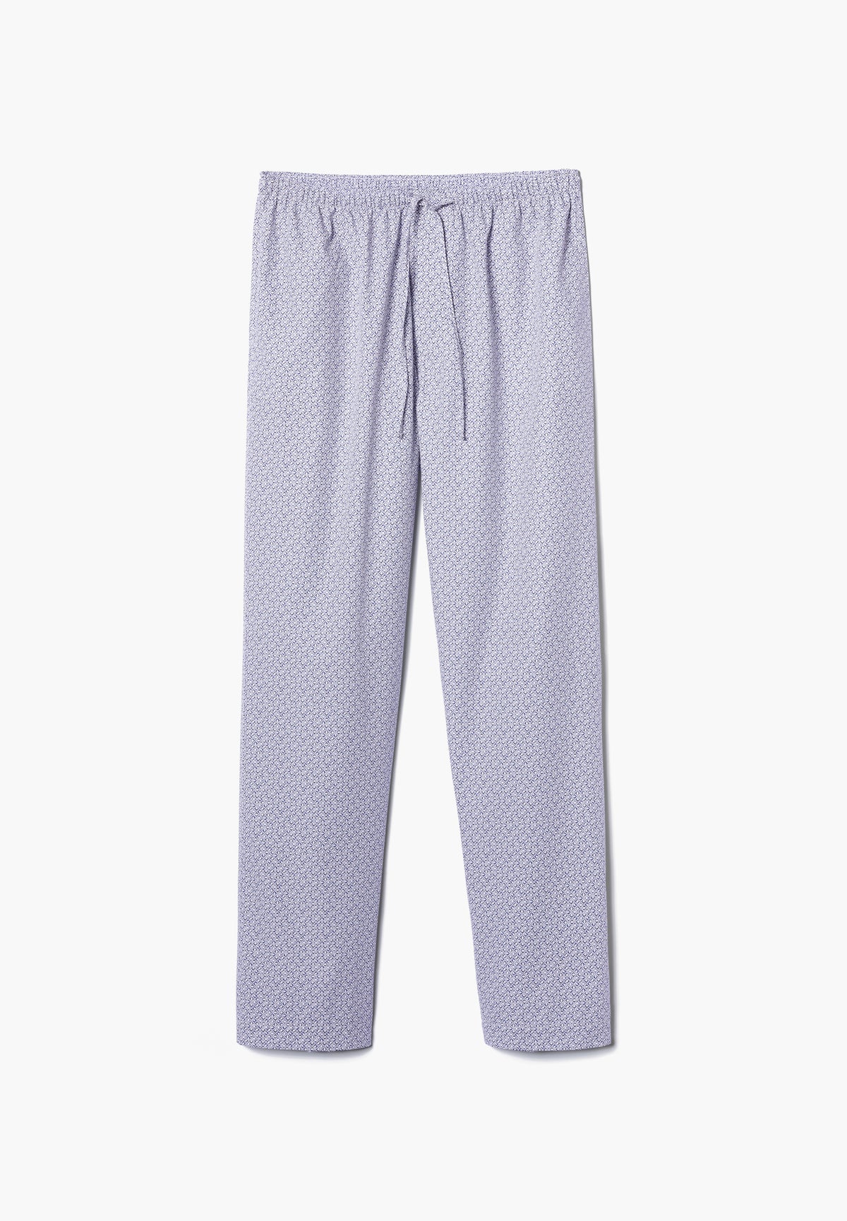 Cotton Poplin Print | Pants Long - geo squares
