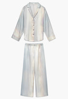 Cotton/Silk Print | Pyjama longues - shades of ombré