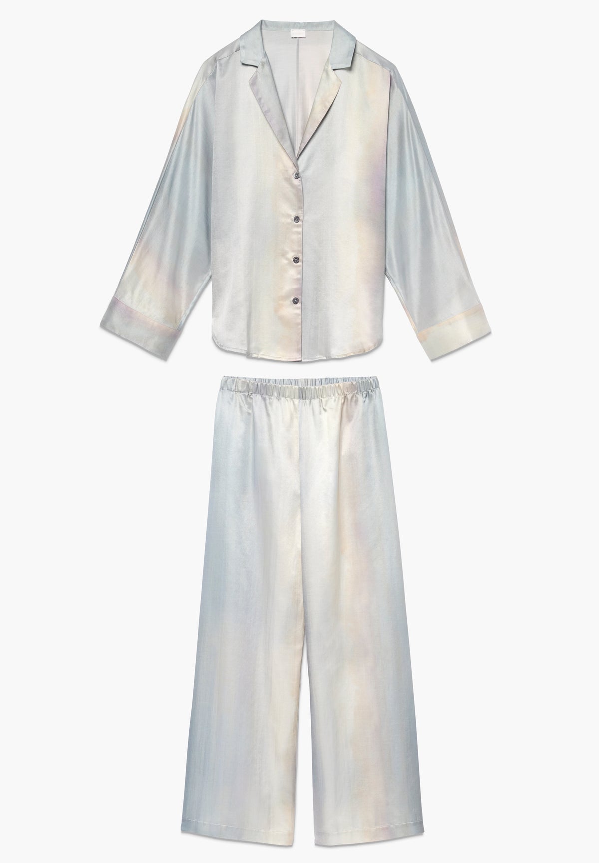 Cotton/Silk Print | Pyjama Long - shades of ombré