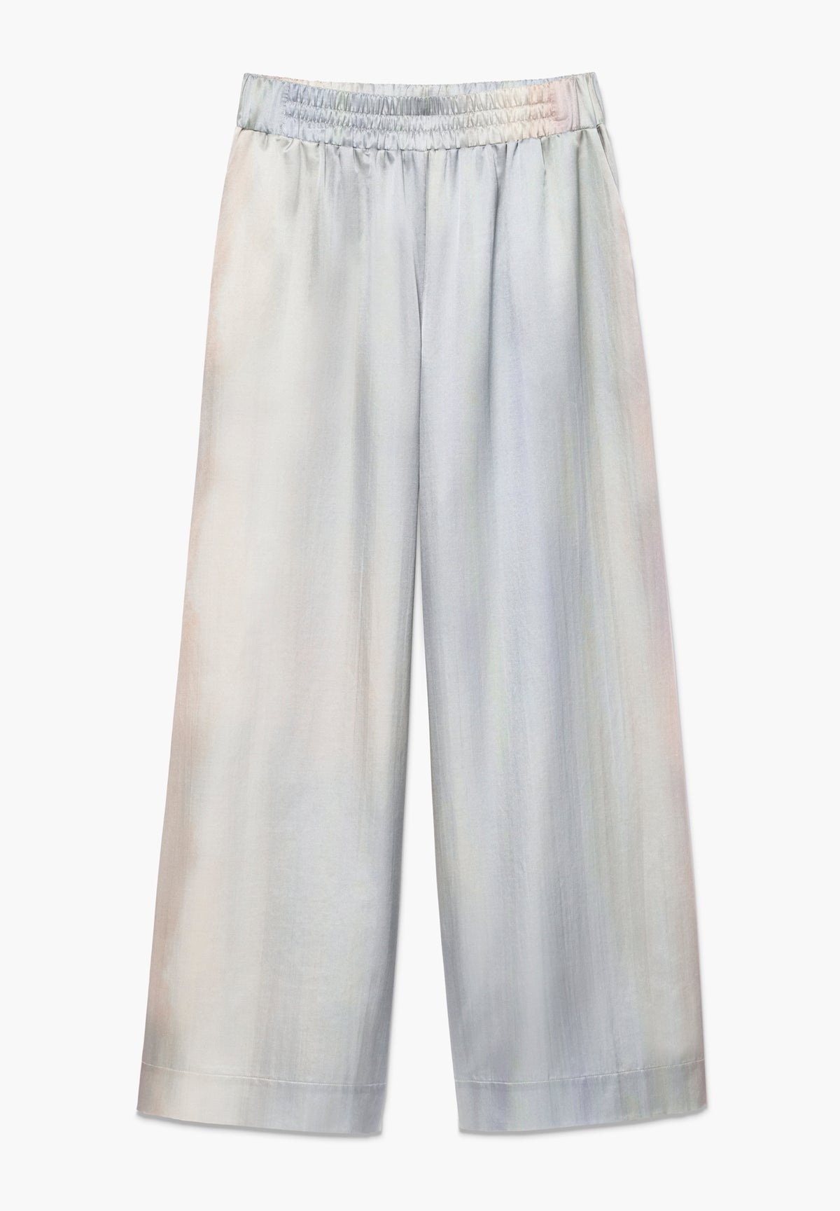 Cotton/Silk Print | Pants Long - shades of ombré