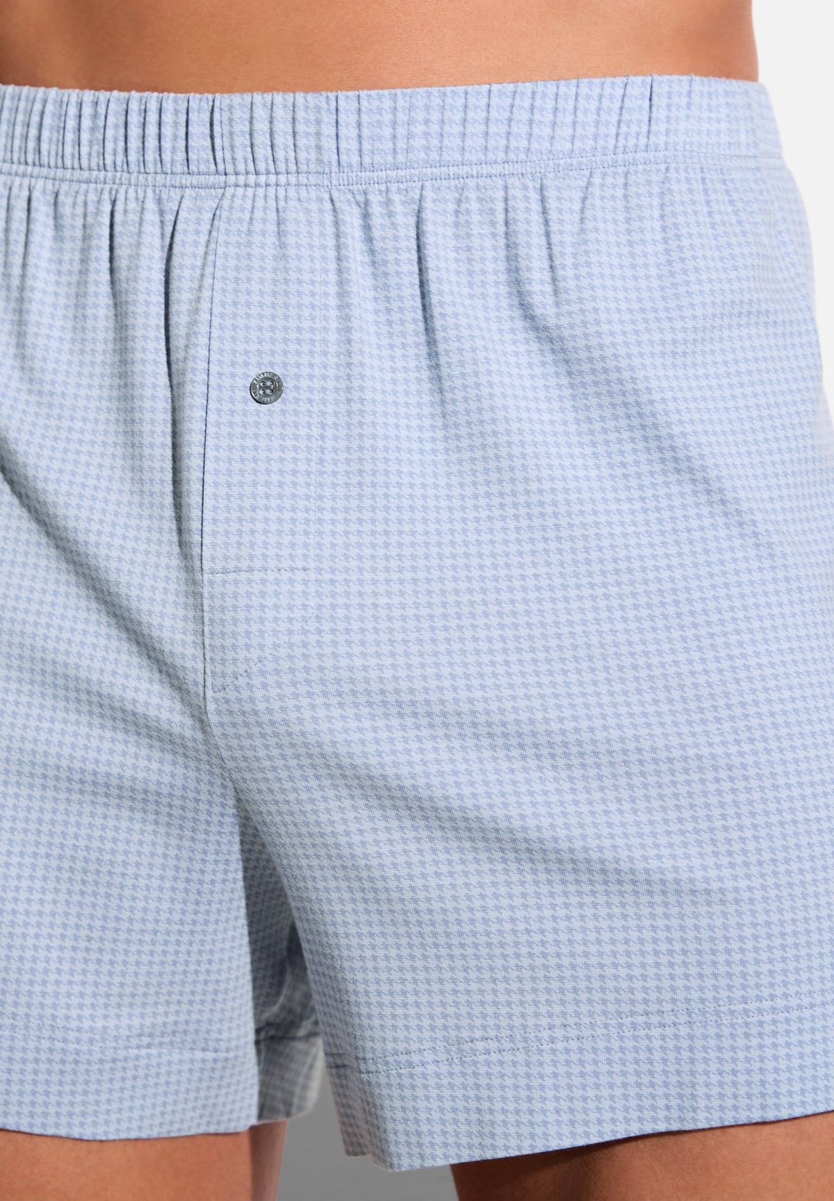 Pureness Print | Boxer Shorts - houndstooth blue