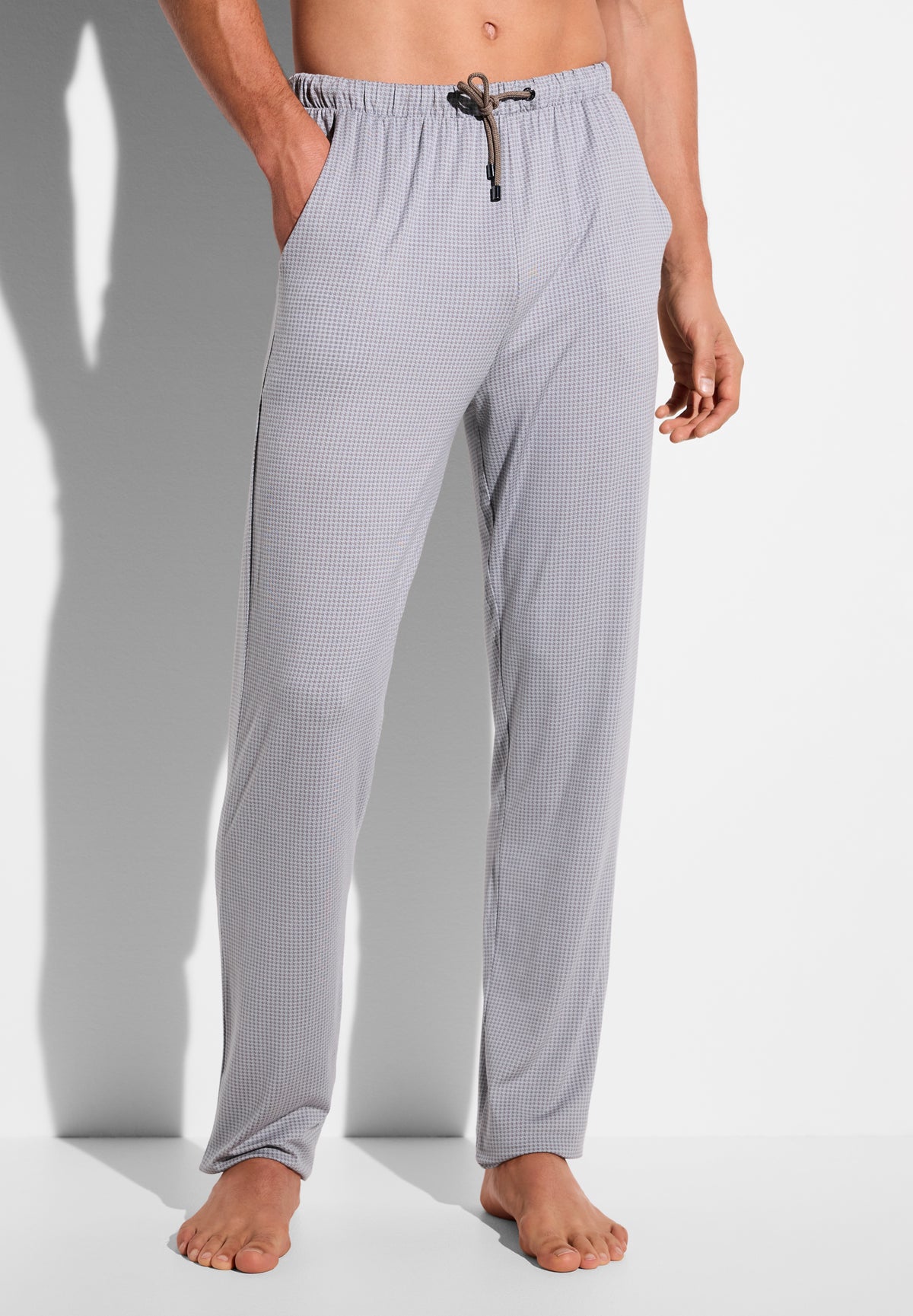 Pureness Print | Pants Long - houndstooth grey