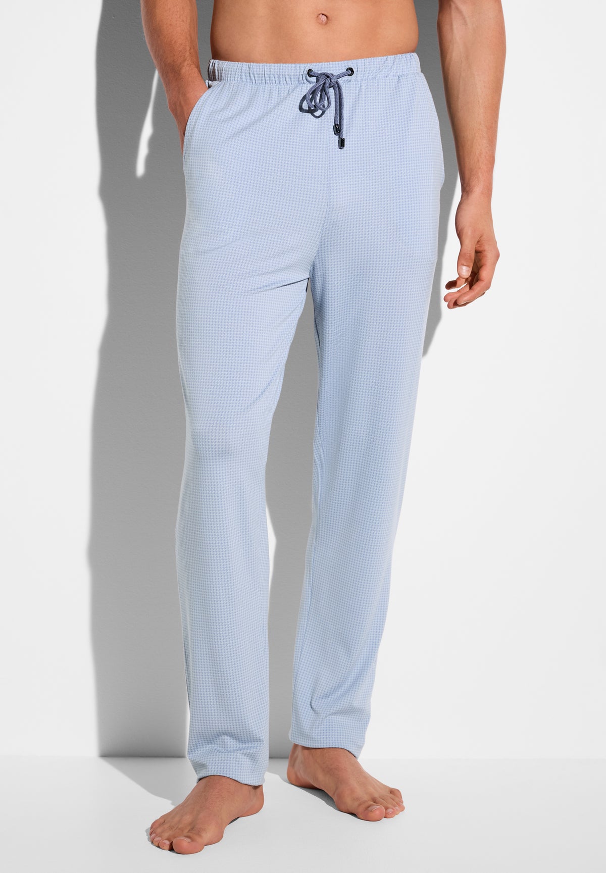 Pureness Print | Pants Long - houndstooth blue