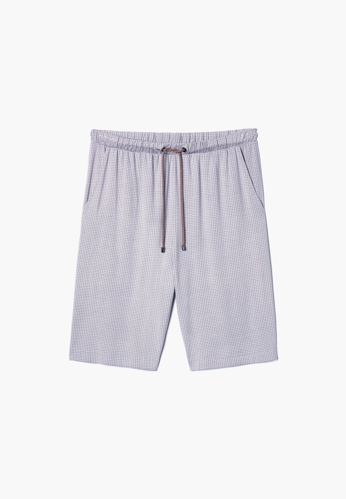 Pureness Print | Pants Short - houndstooth grey