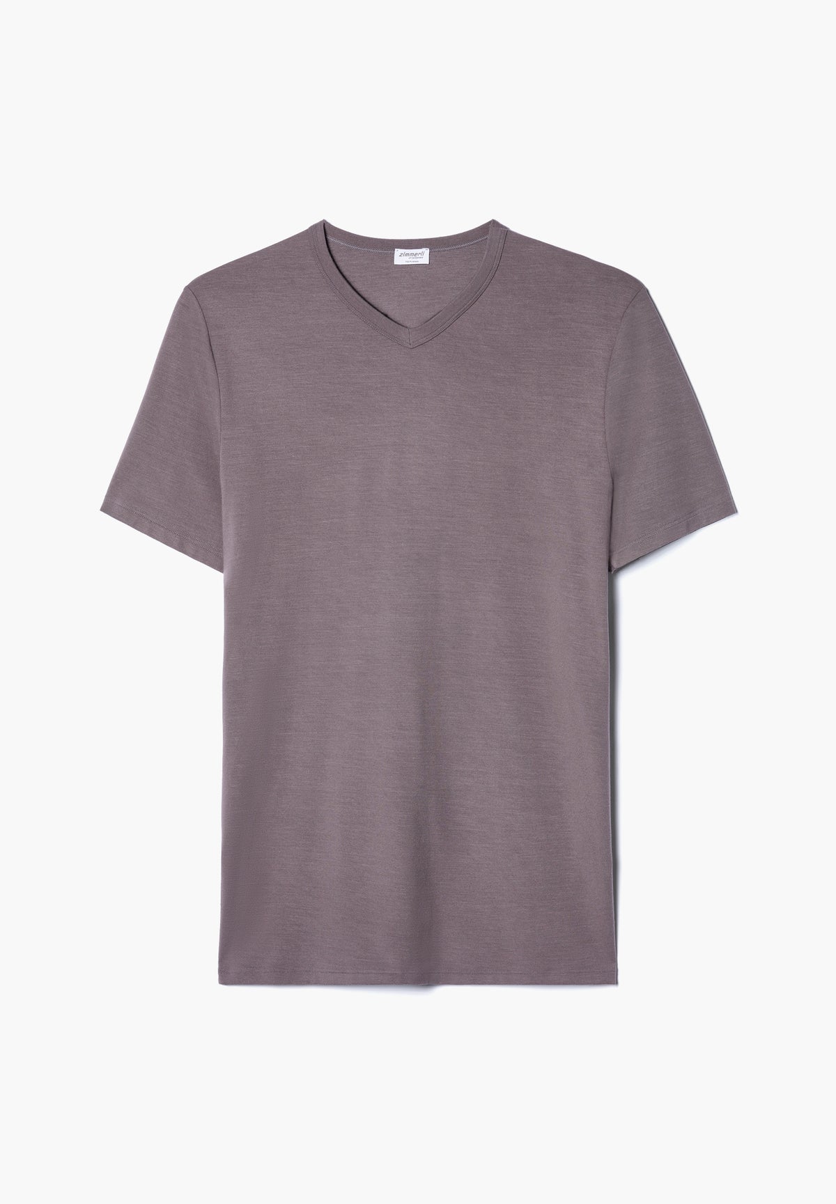 Pureness | T-Shirt kurzarm V-Ausschnitt - grey smoke