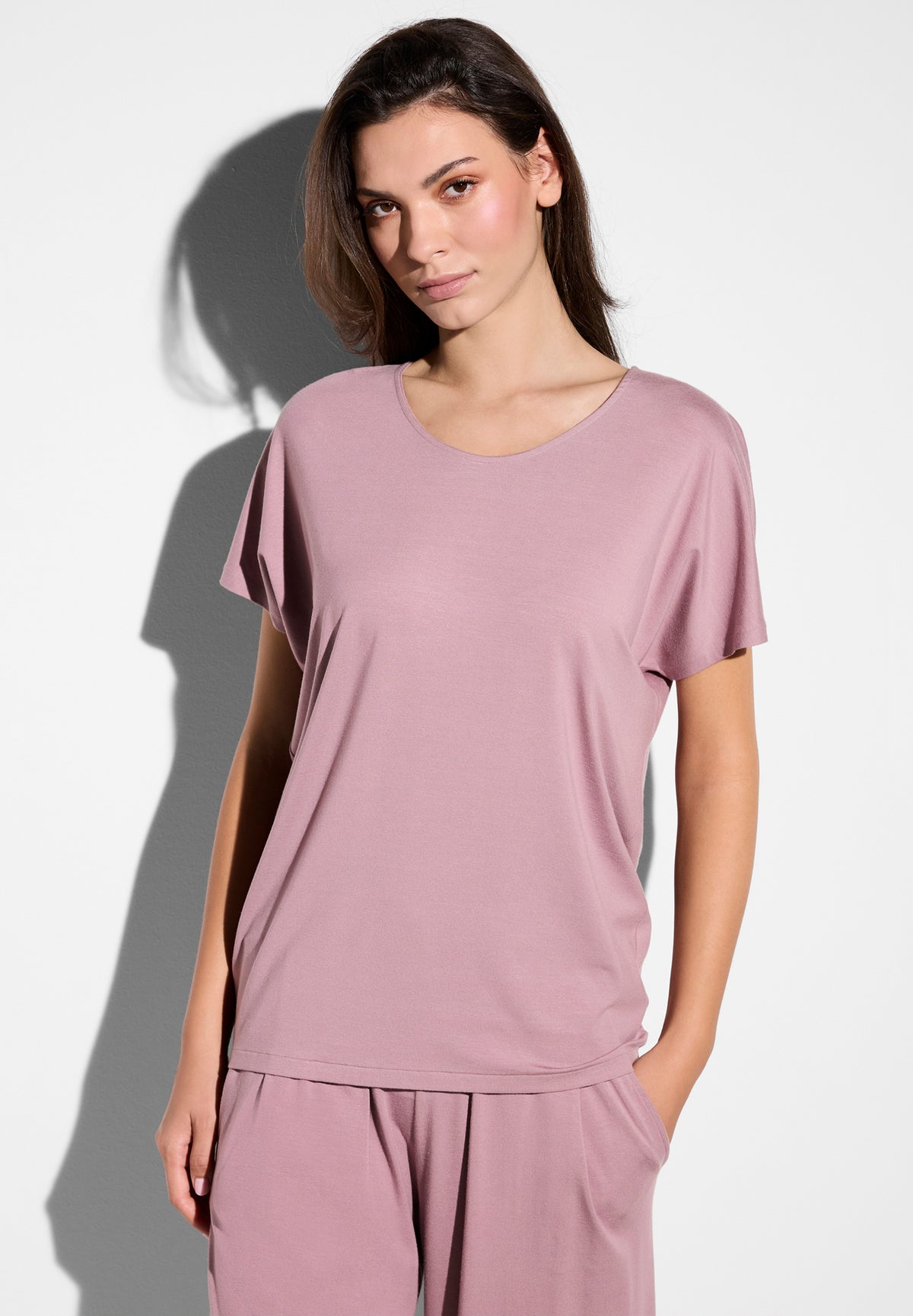 Pureness | T-Shirt kurzarm - mauve