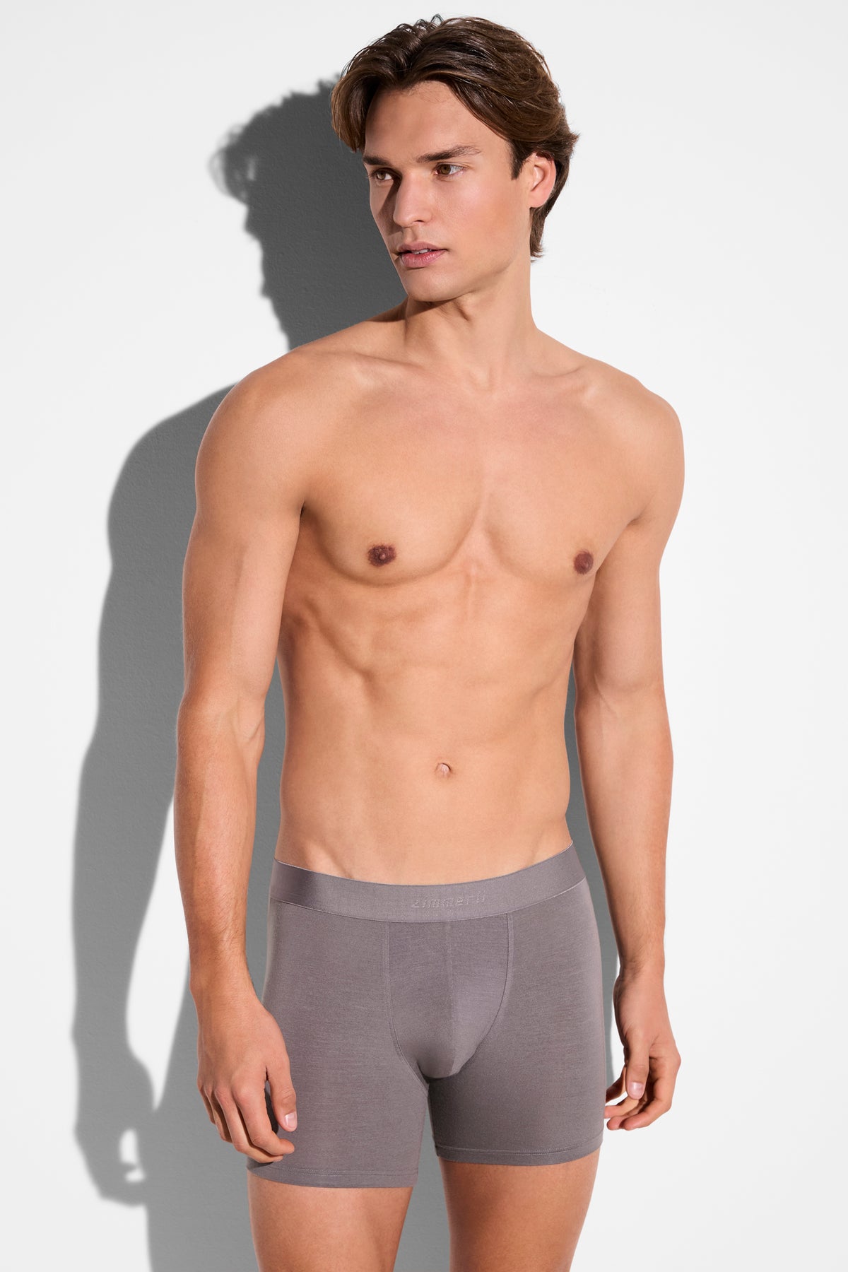 Pureness | Boxer Brief, längeres Bein - grey smoke