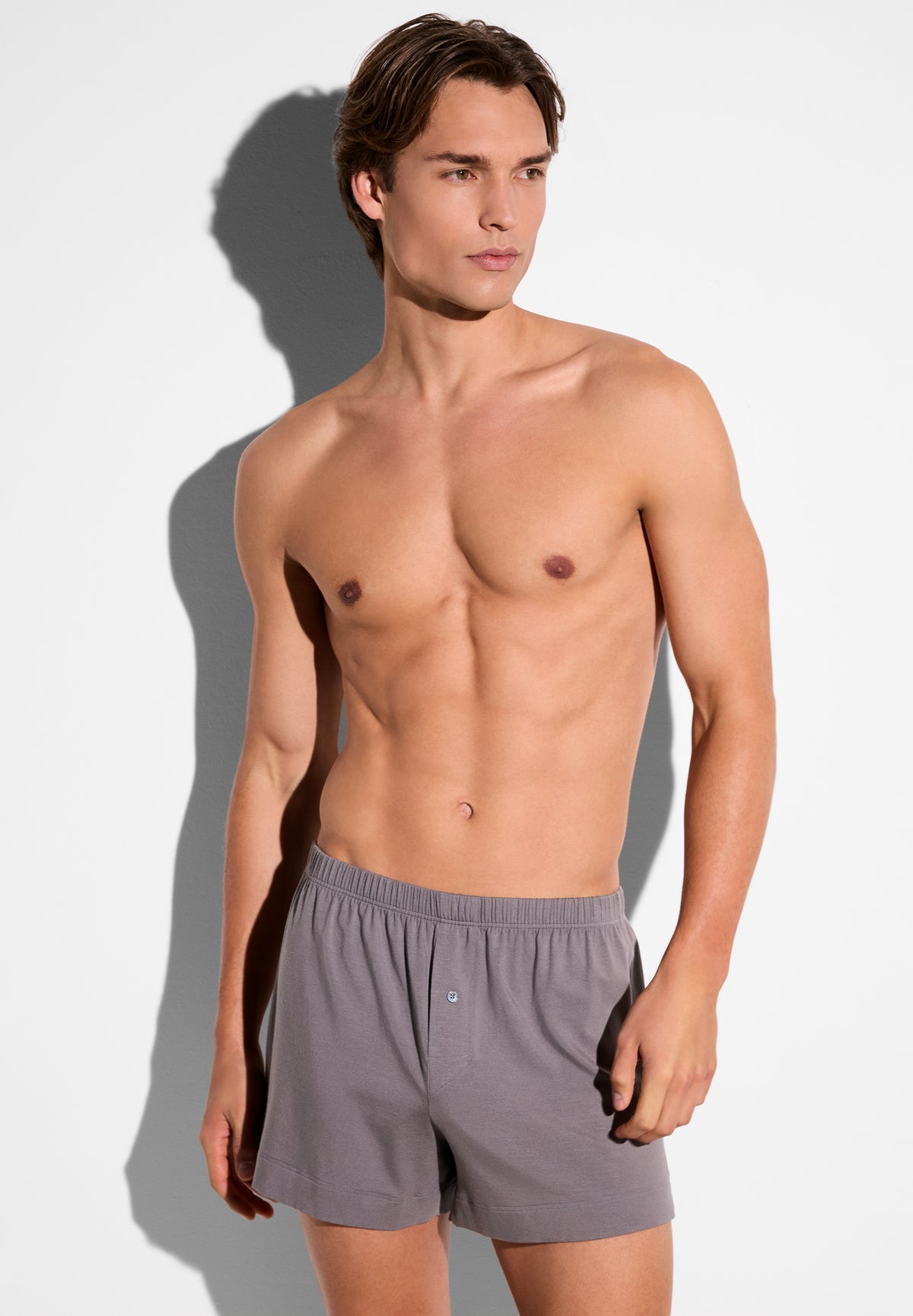 Pureness | Boxer Shorts - grey smoke