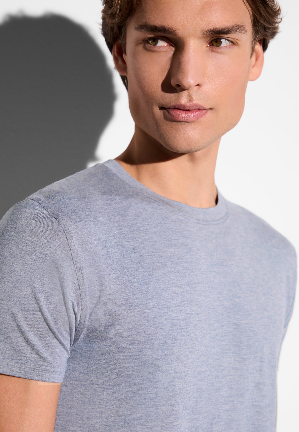 Cozy Comfort | T-Shirt kurzarm - blue mélange