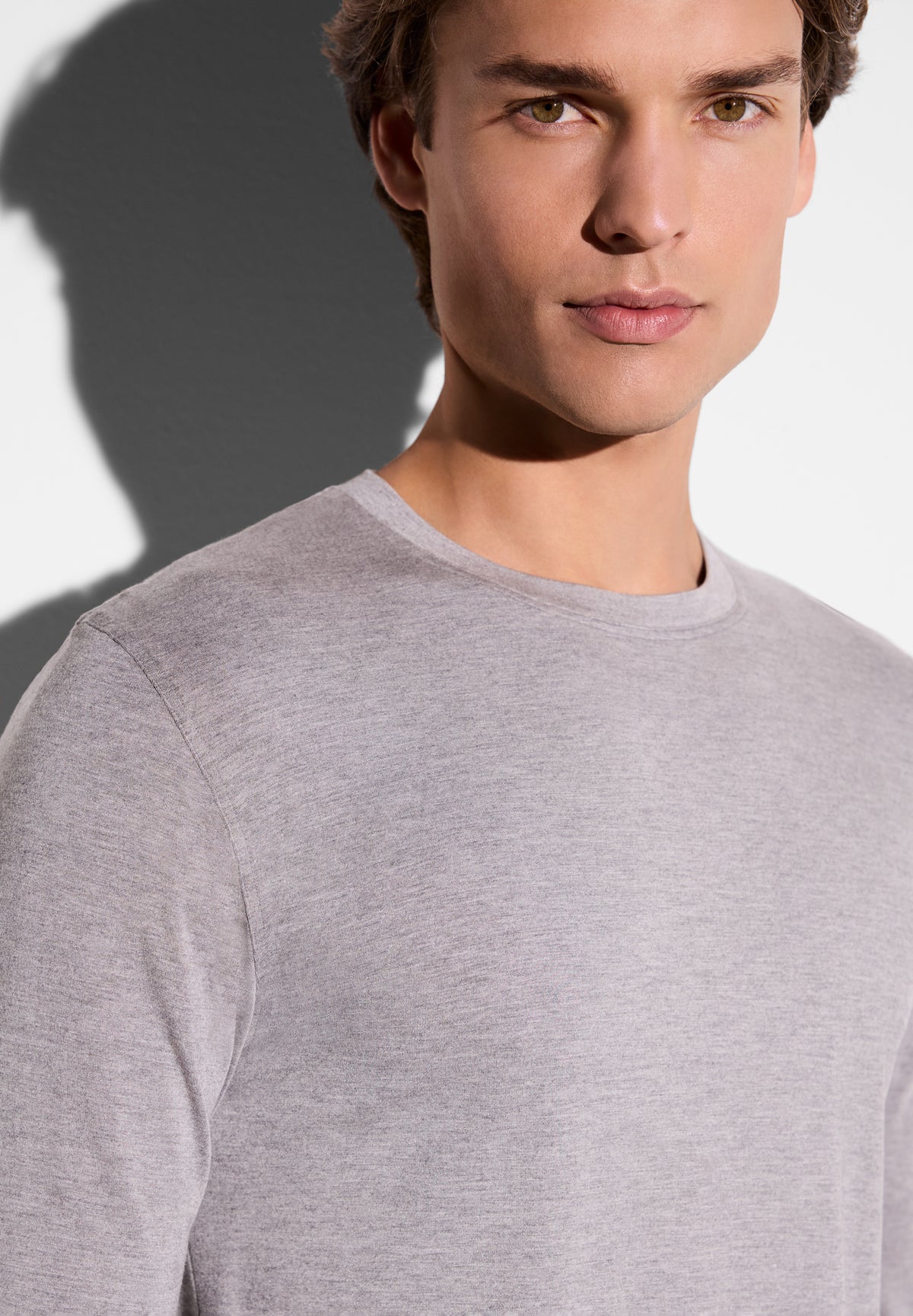 Cozy Comfort | T-Shirt Long Sleeve - grey mélange