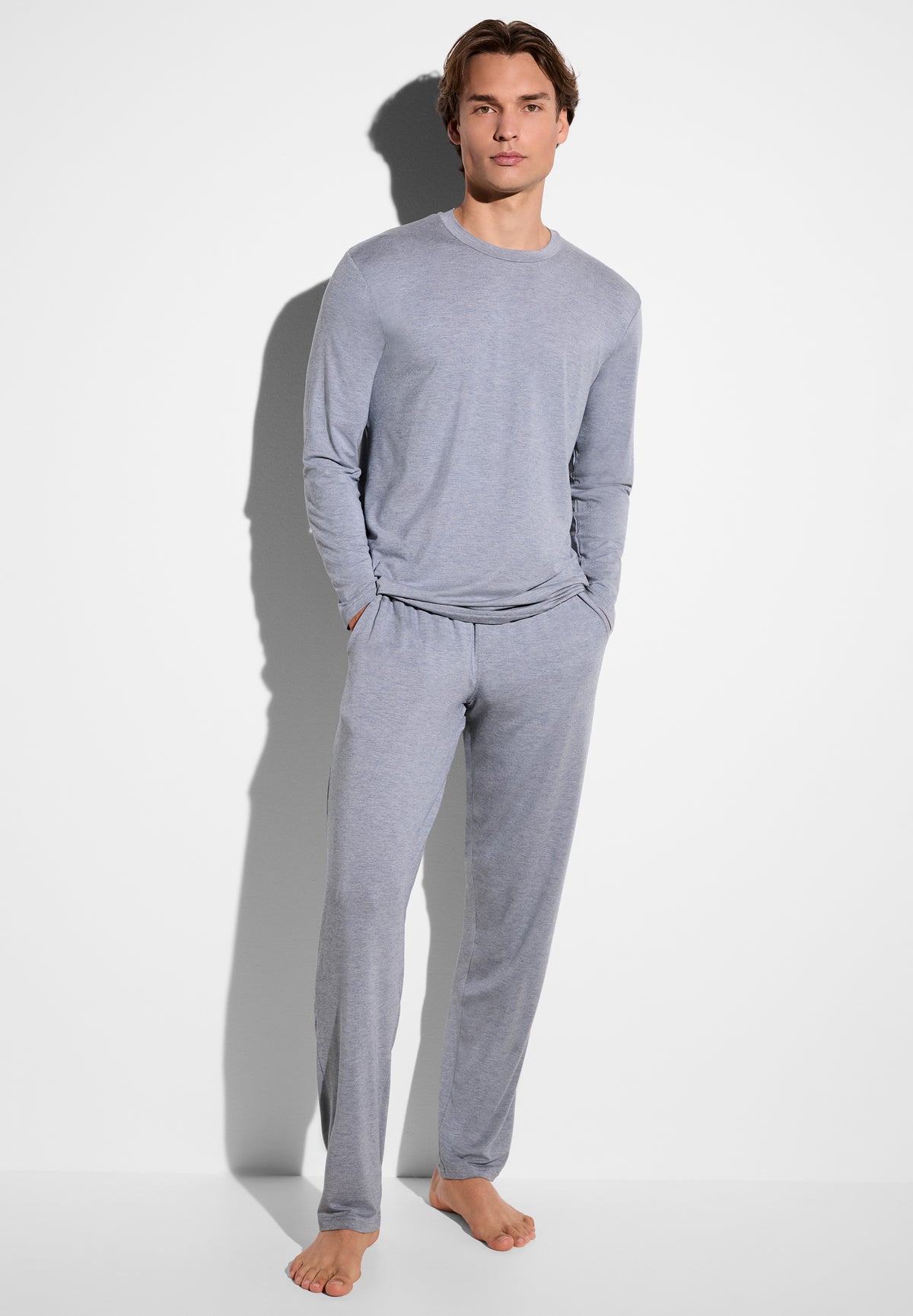 Cozy Comfort | Pyjama lang - blue mélange