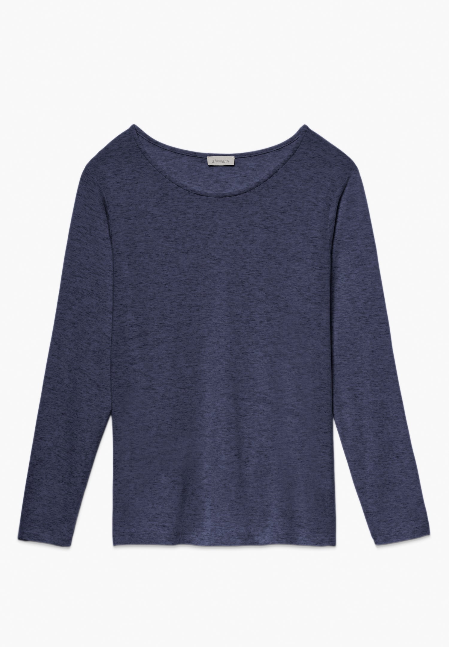Soft Lounge | T-Shirt Long Sleeve - blue mélange