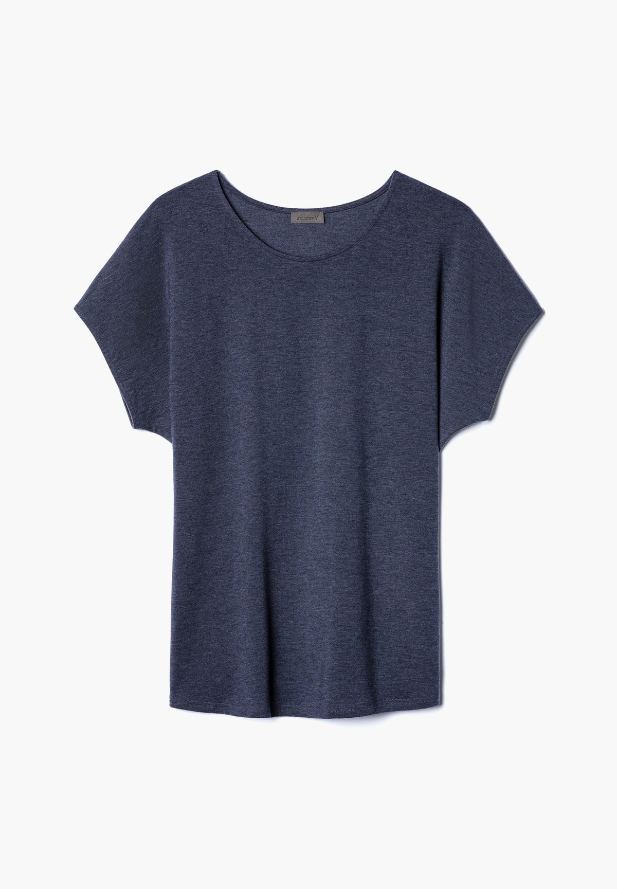 Soft Lounge | T-Shirt Short Sleeve - blue mélange