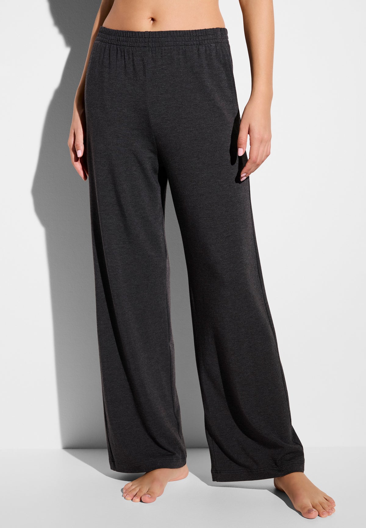 Soft Lounge | Hose lang - dark grey mélange