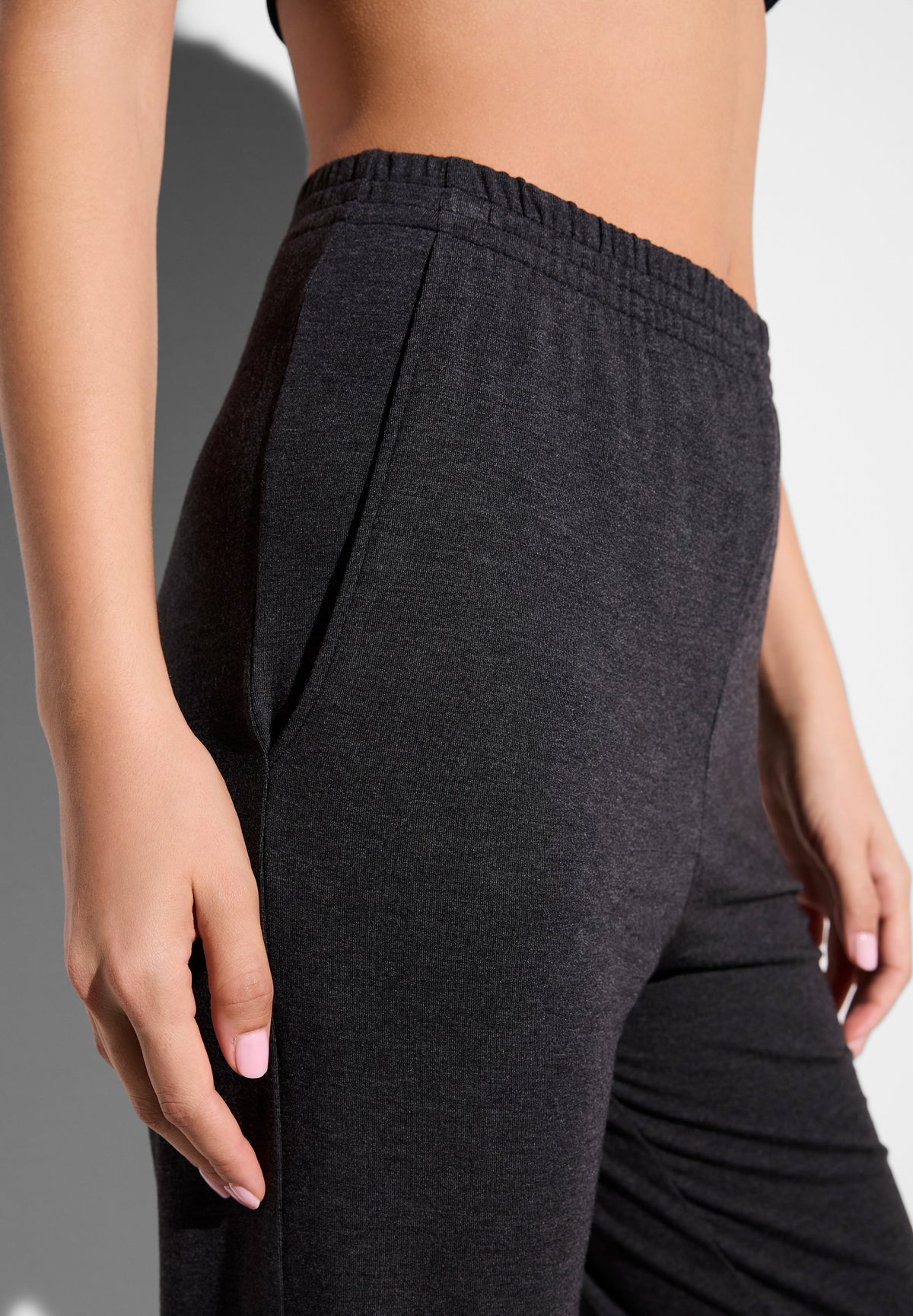 Soft Lounge | Hose lang - dark grey mélange