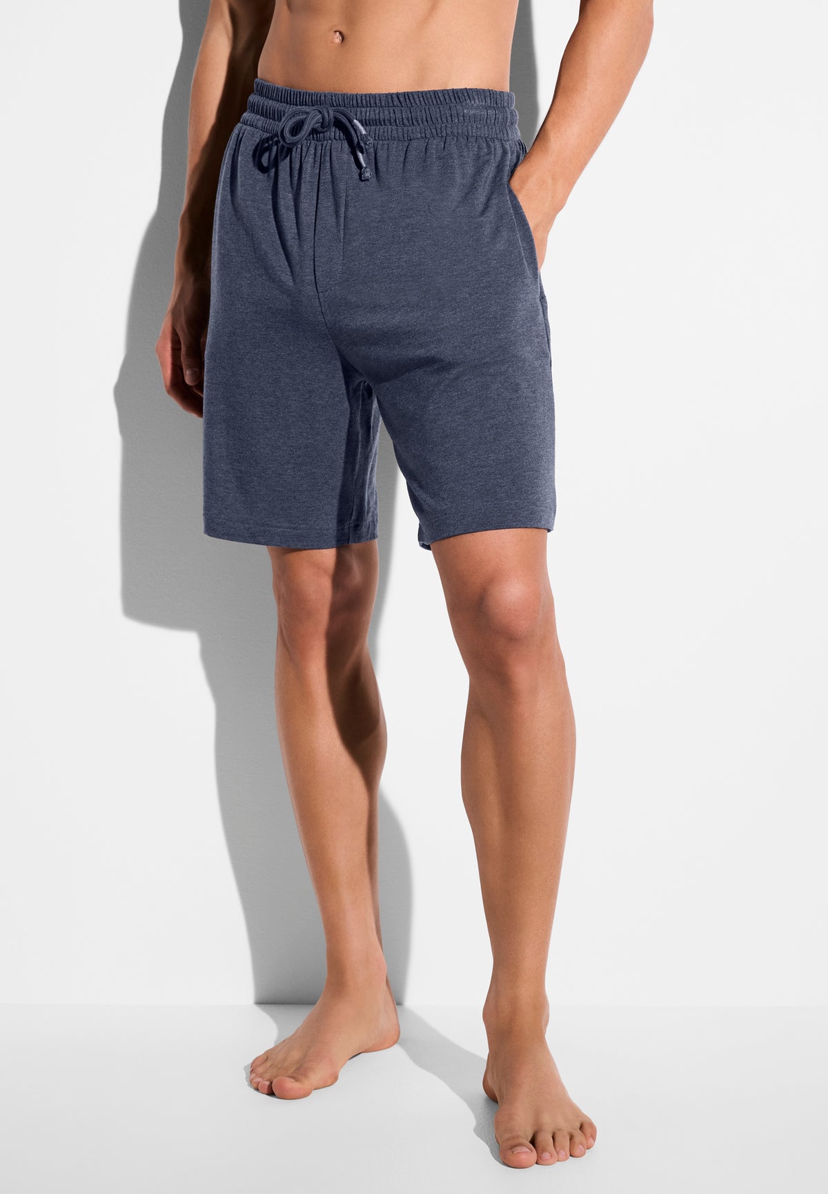 Soft Lounge | Pants Short - blue mélange