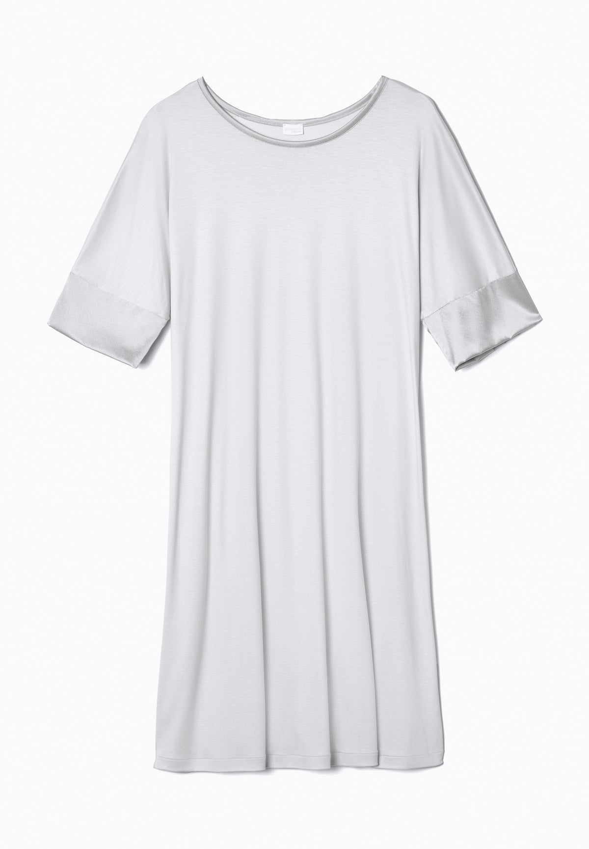 Silk Dreams | Sleepshirt kurzarm - grey marble