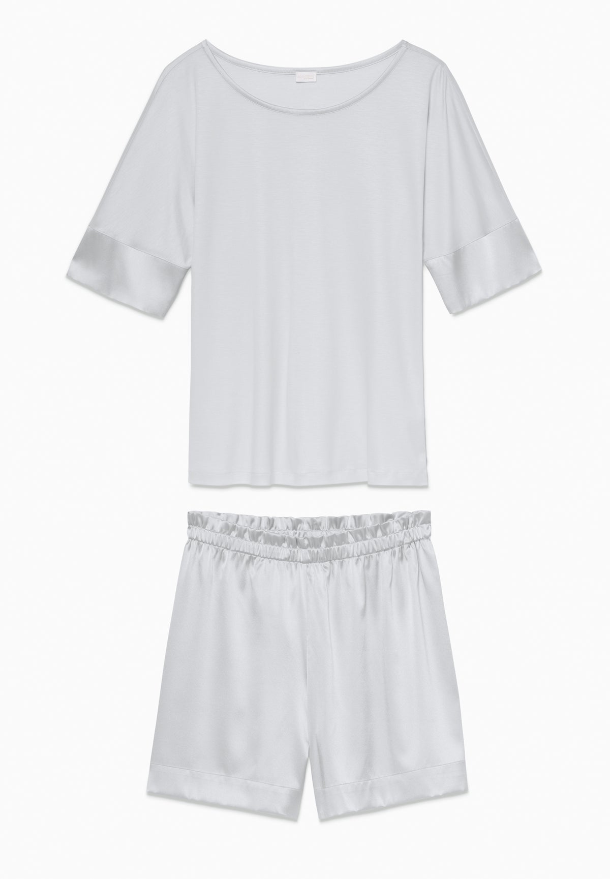 Silk Dreams | Pyjama kurz - grey marble