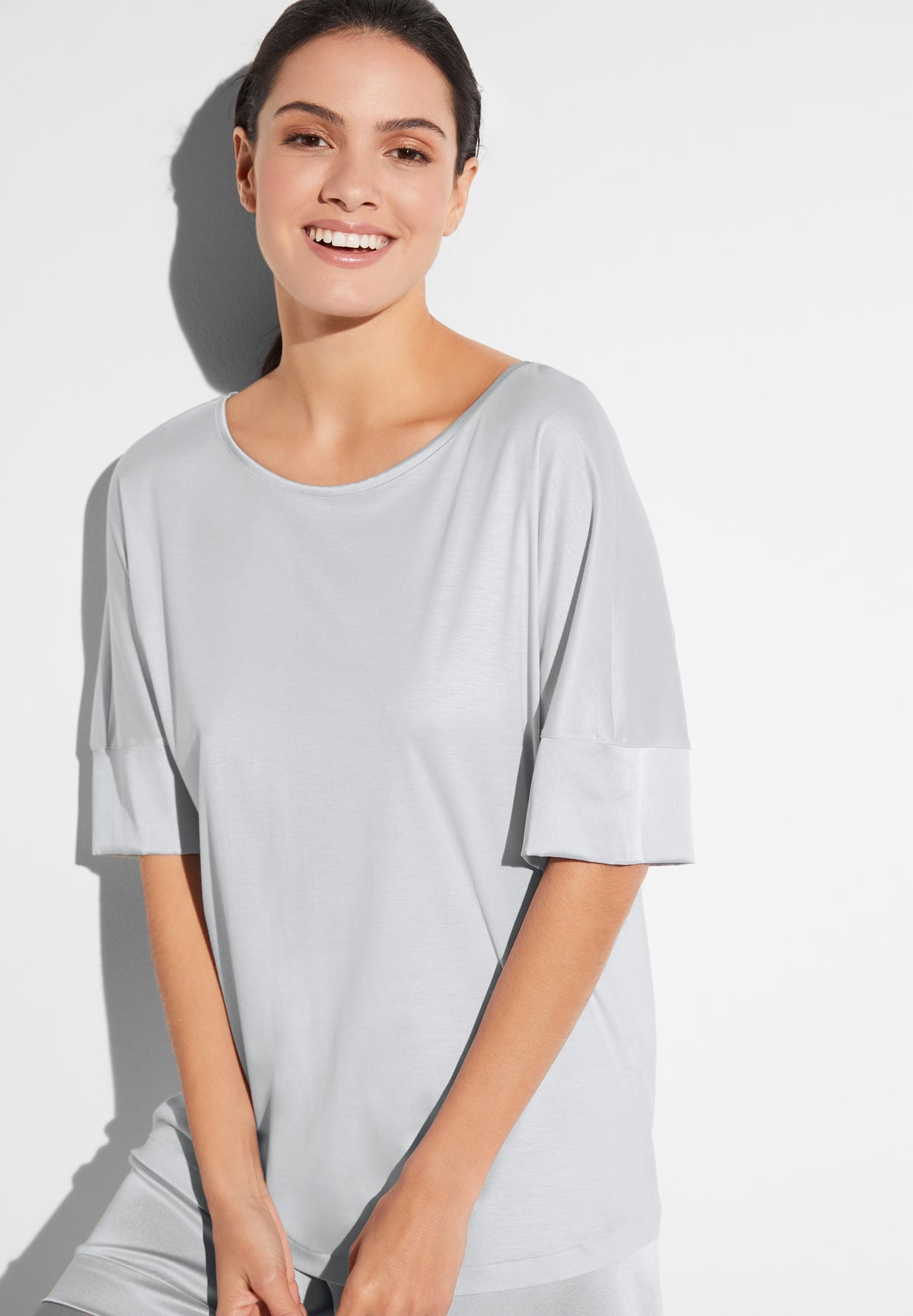 Silk Dreams | Pyjama kurz - grey marble