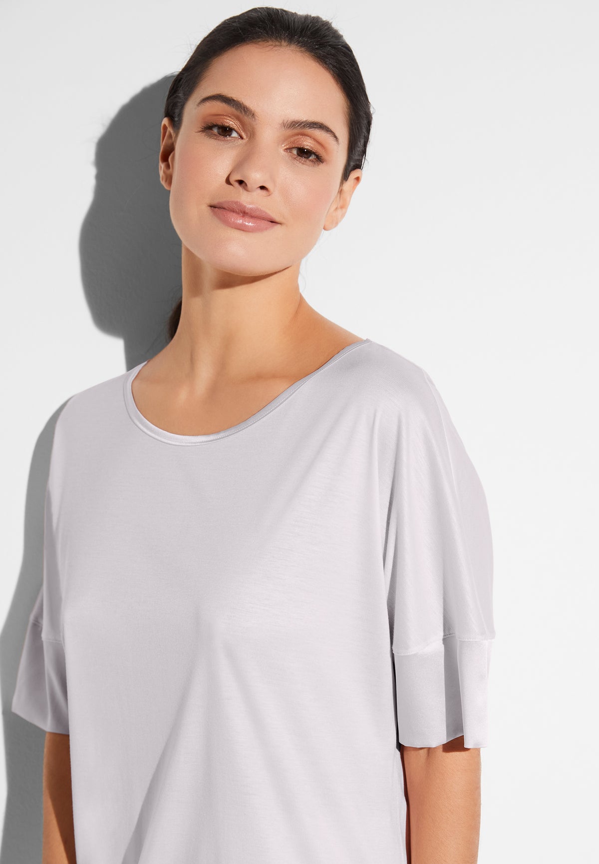 Silk Dreams | Pyjama kurz - lilac marble