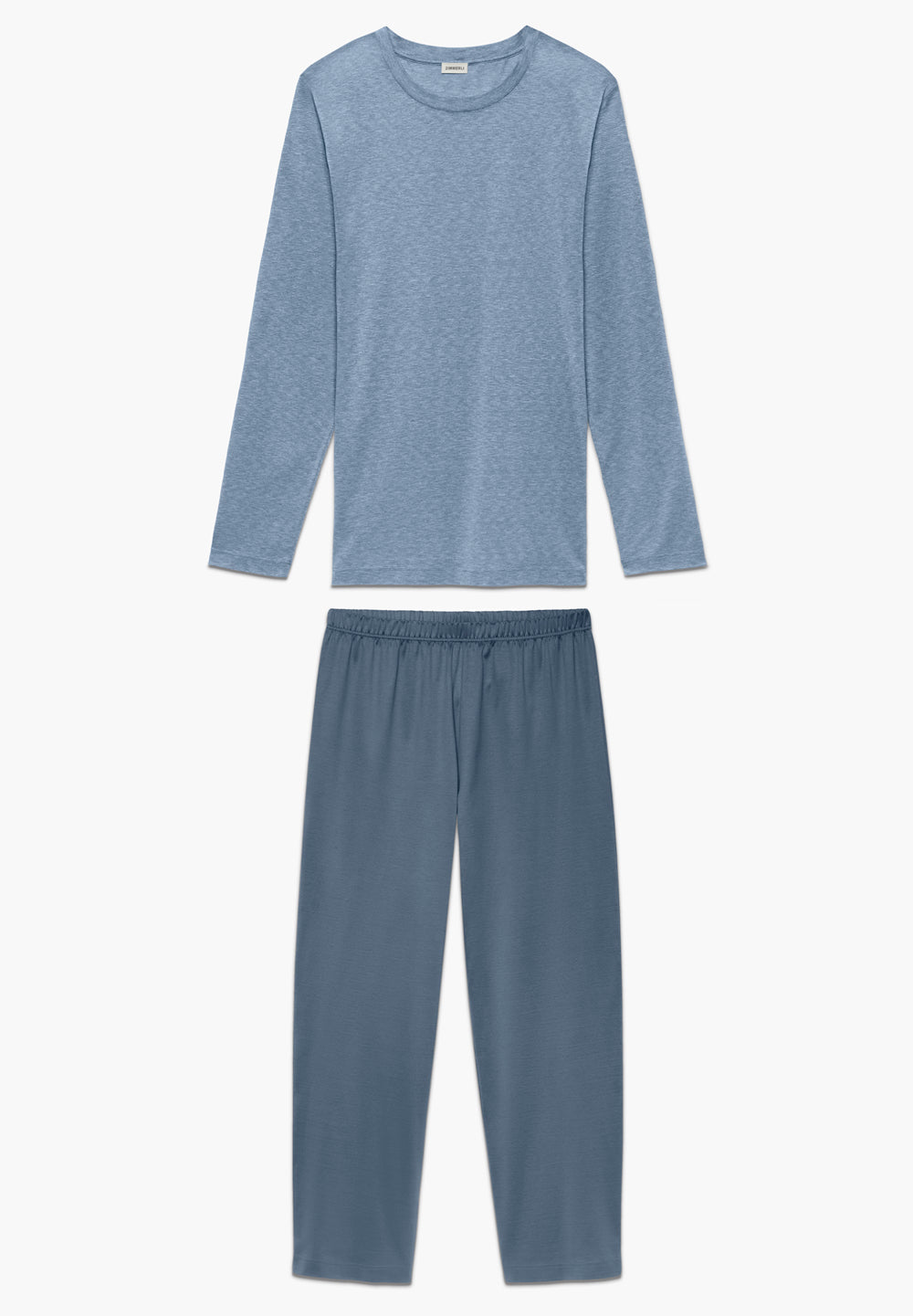 Cotton/Silk Stripes | Pyjama lang - mountain blue stripe