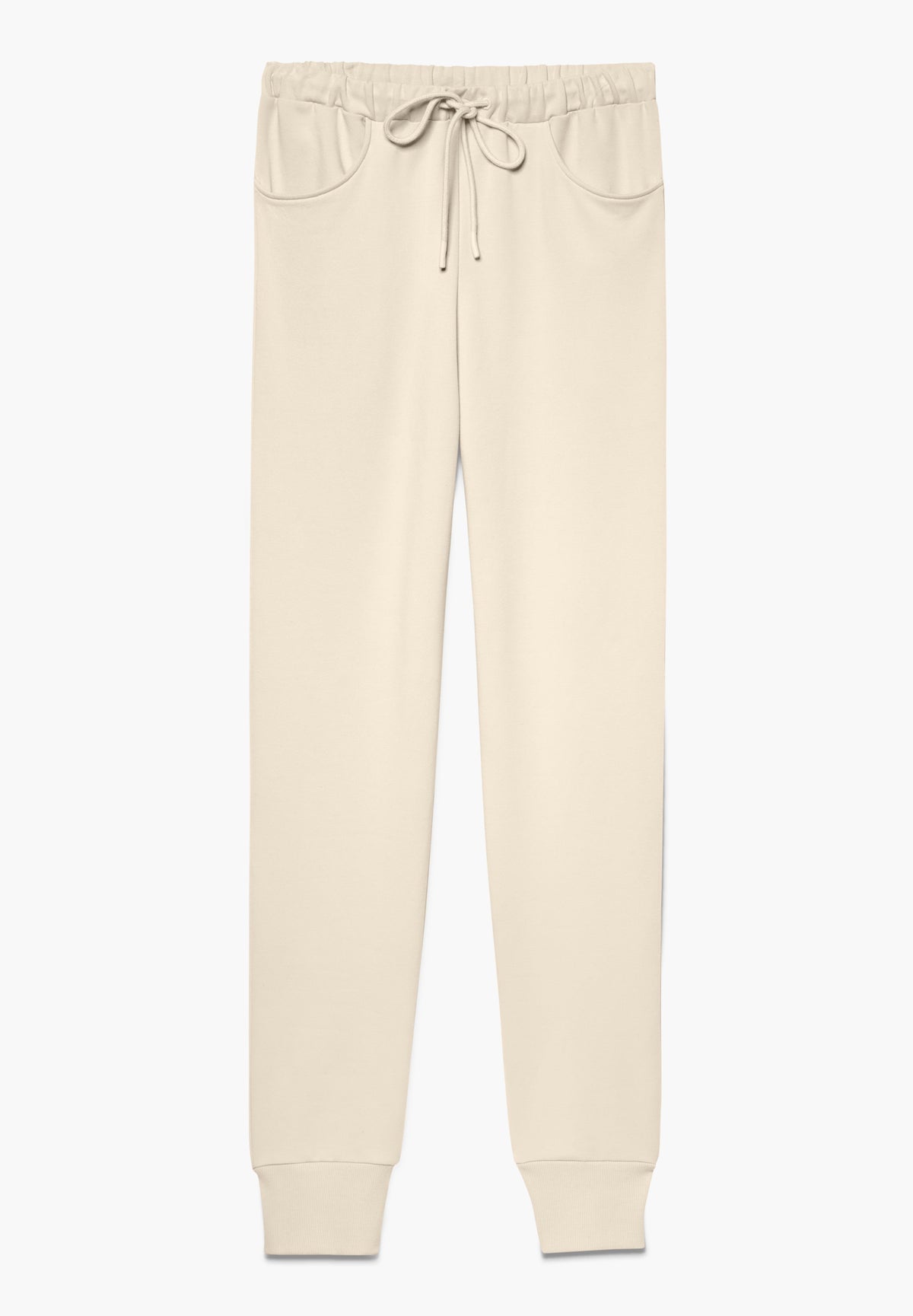 Winter Lounge | Hose lang mit Bündchen - beige