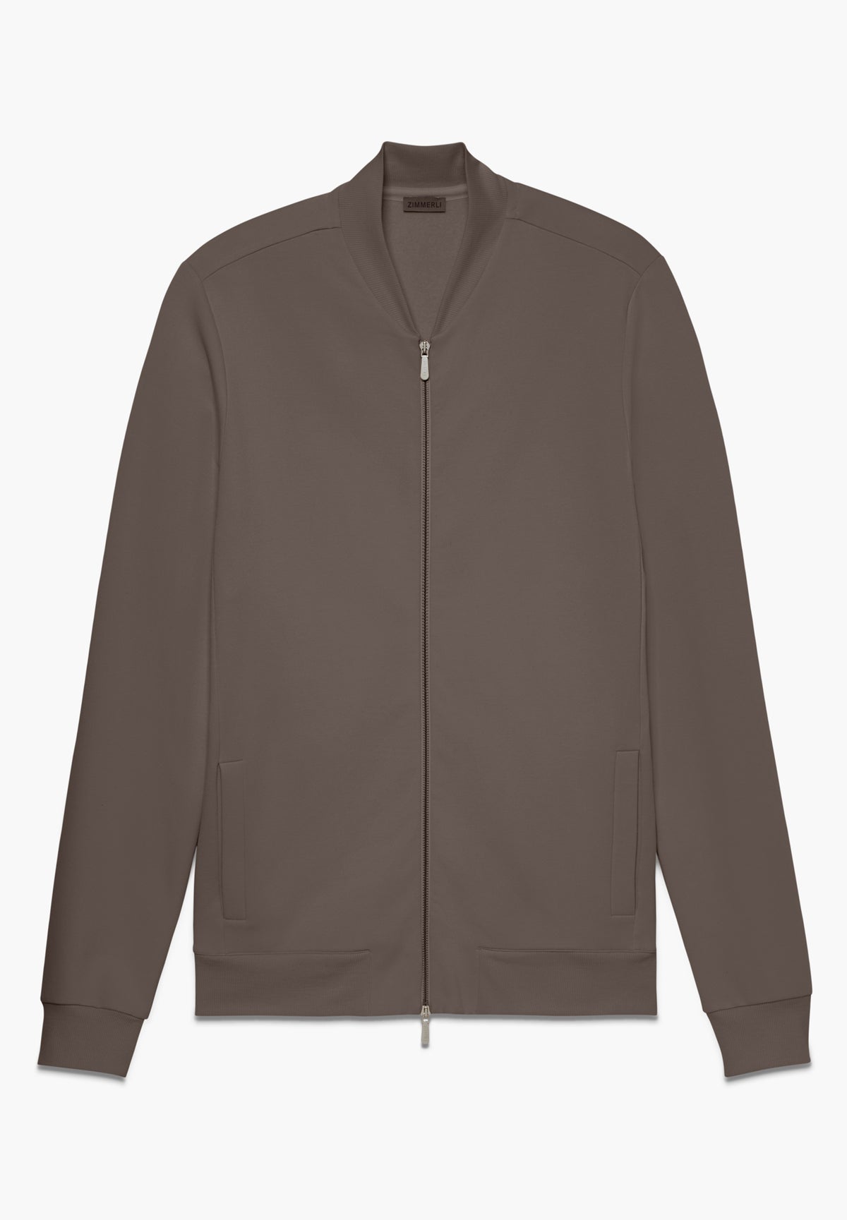 Winter Lounge | Jacke mit Baseballkragen - chestnut