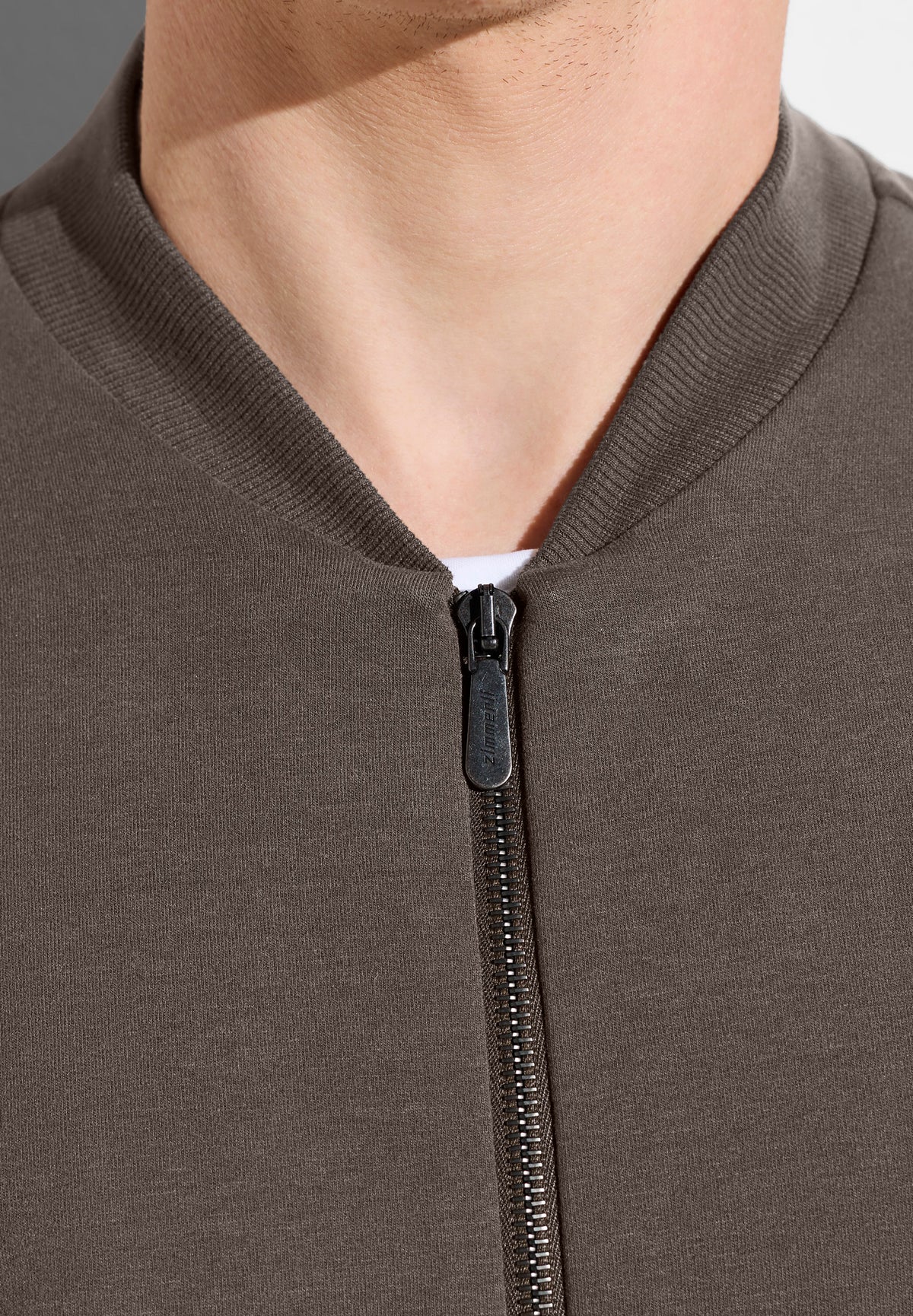 Winter Lounge | Veste à col baseball - chestnut