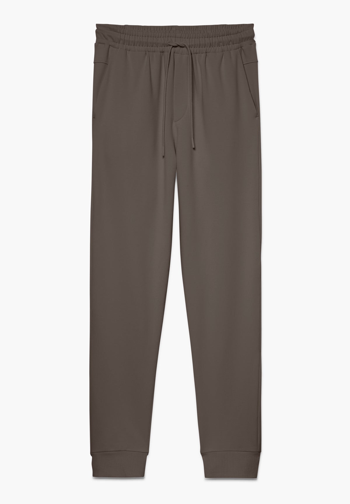 Winter Lounge | Hose lang mit Bündchen - chestnut