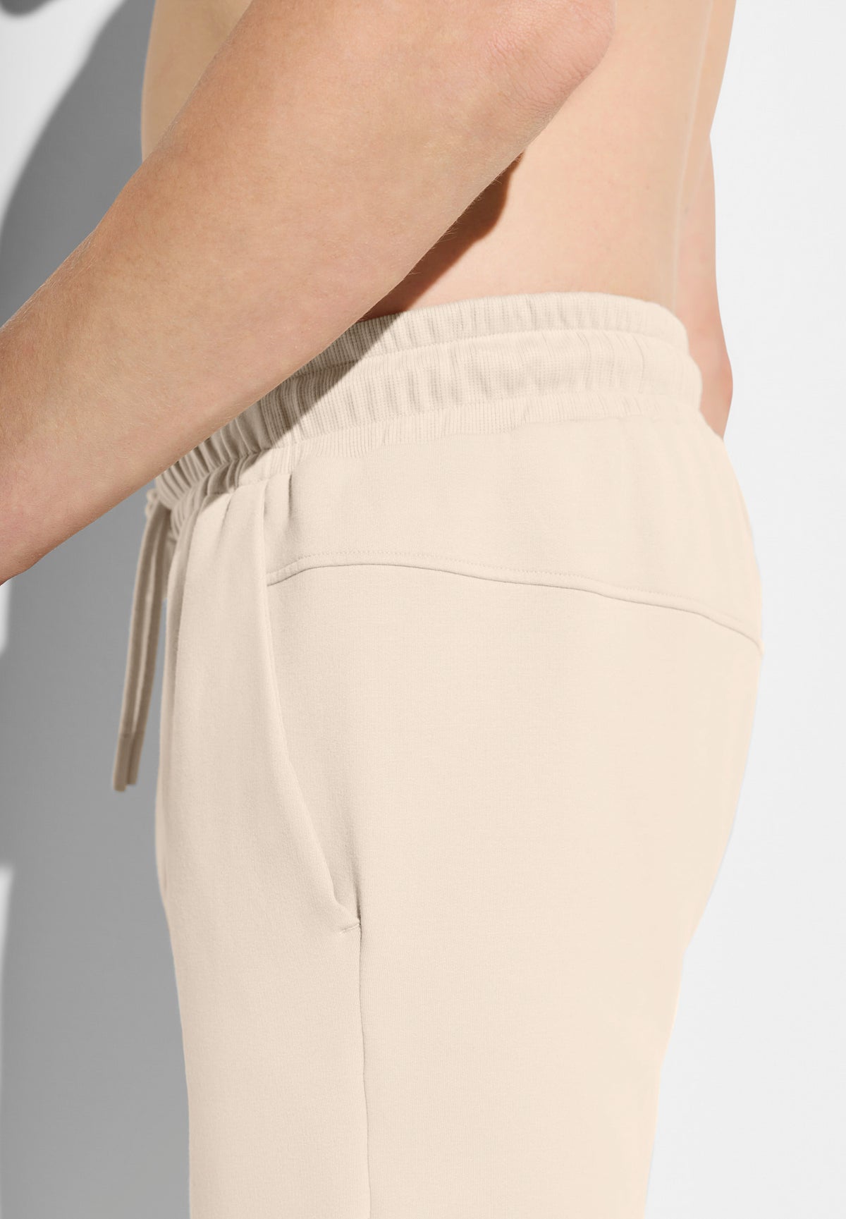 Winter Lounge | Hose lang mit Bündchen - beige