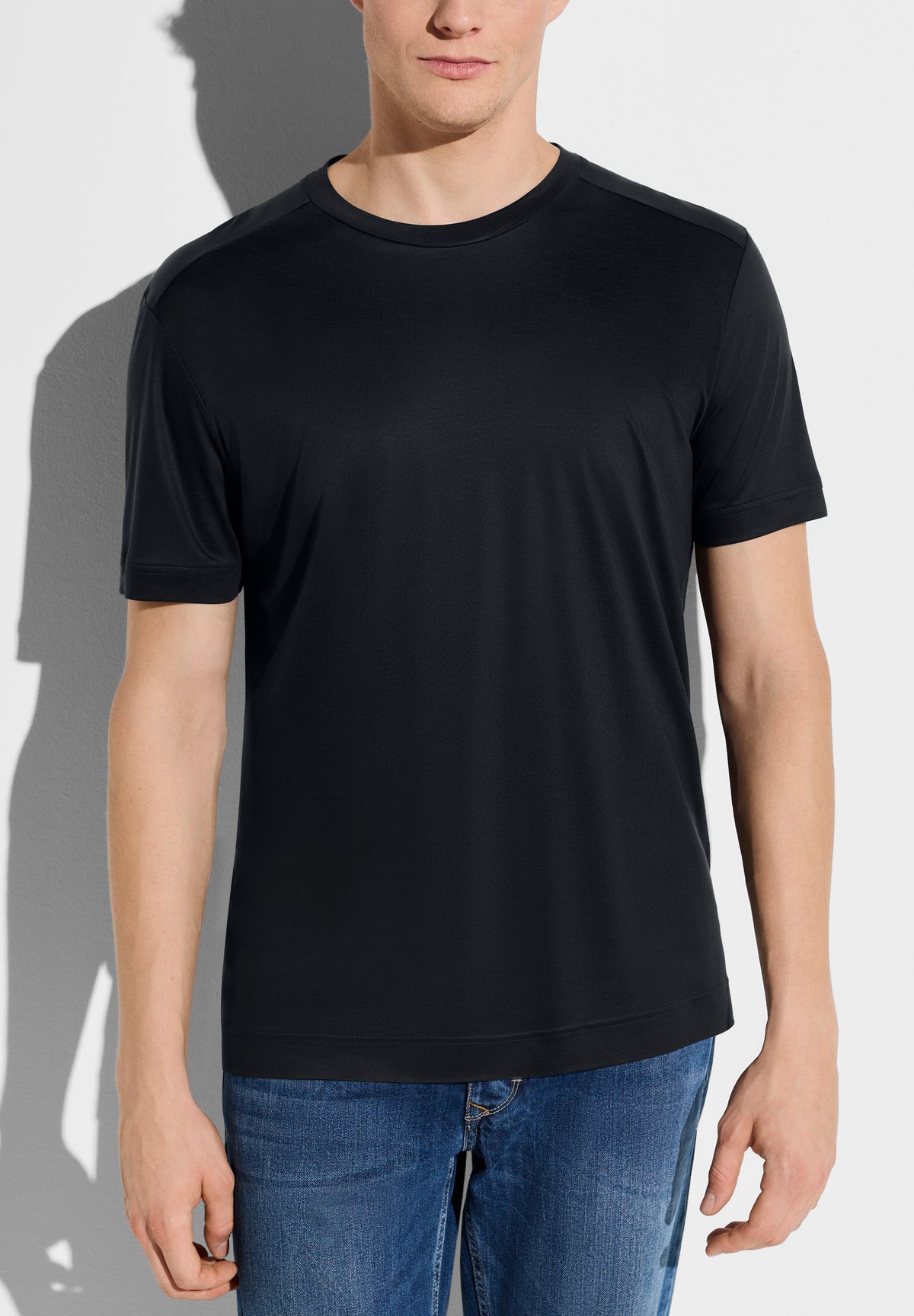 Sustainable Luxury | T-Shirt kurzarm - midnight