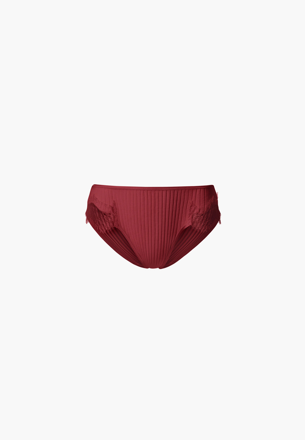 Richelieu | Slip, ikonische Rippe mit Wimpernspitze - cranberry