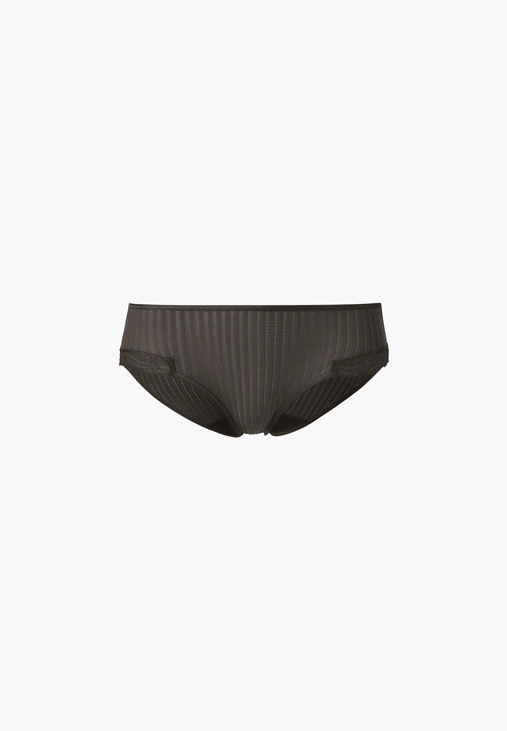 Maude Privé | Slip aus Ajouré-Rippe mit Spitze aus Calais - espresso