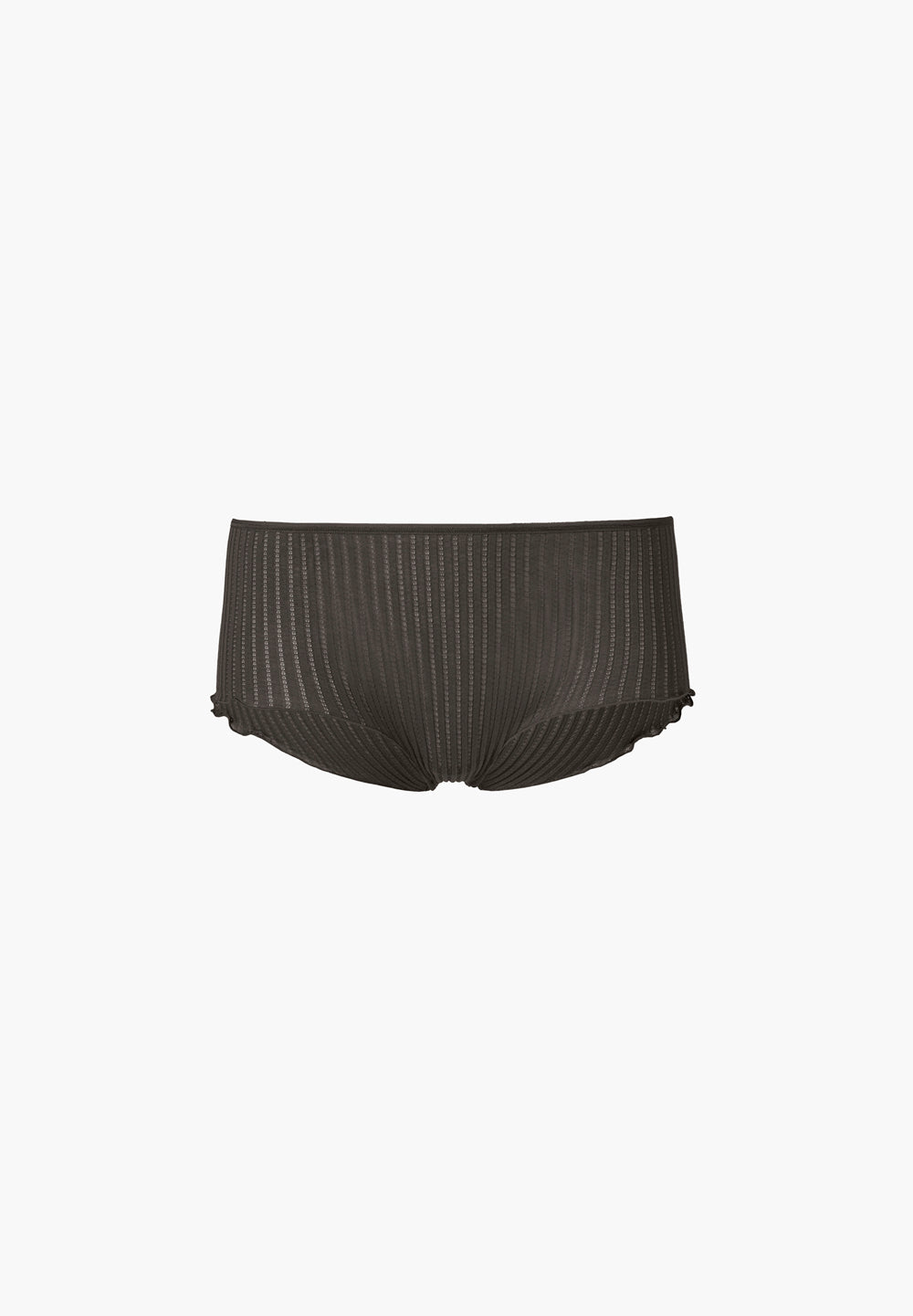 Maude Privé | Panty / Boyshorts aus Ajouré-Rippe - espresso