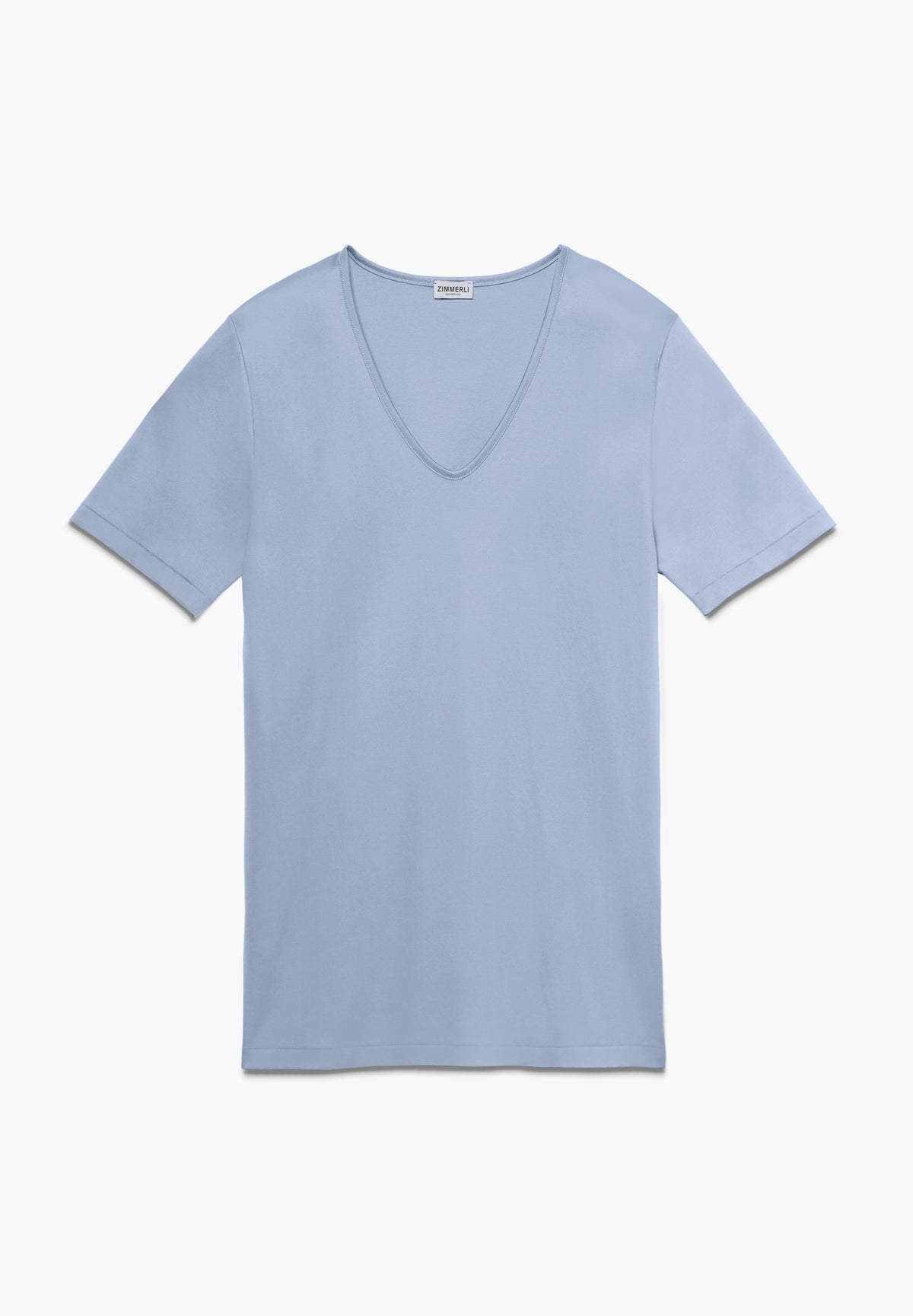 Sea Island | T-Shirt kurzarm V-Ausschnitt - mountain blue