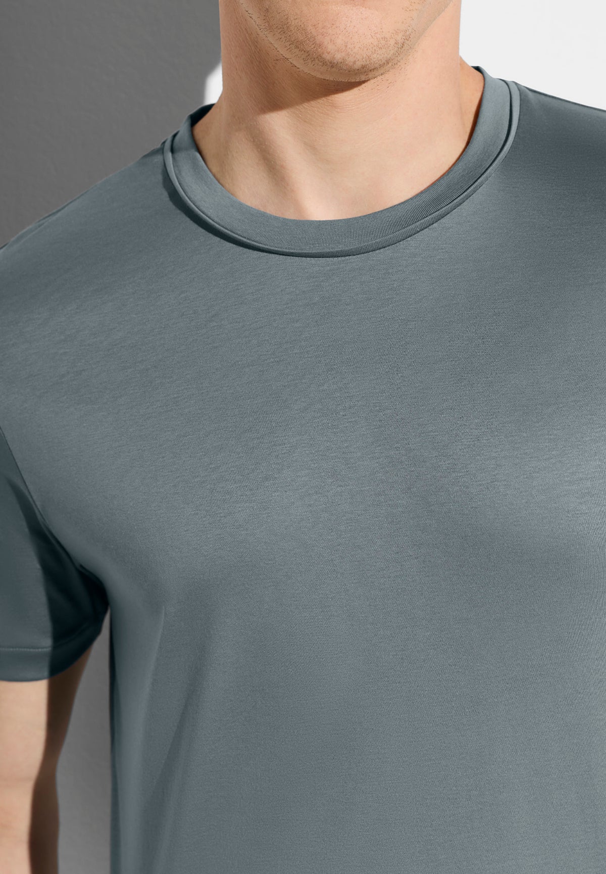 Sea Island | Pyjama kurz - light slate