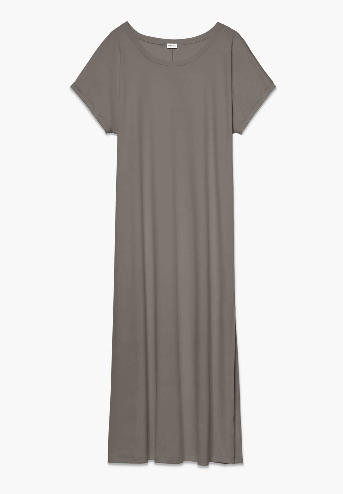 Sea Island | Langes Kleid kurzarm - toffee